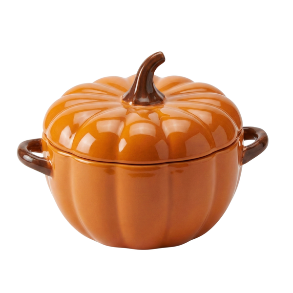 Soupière Citrouille Céramique Moyenne – Service de Table Élégant