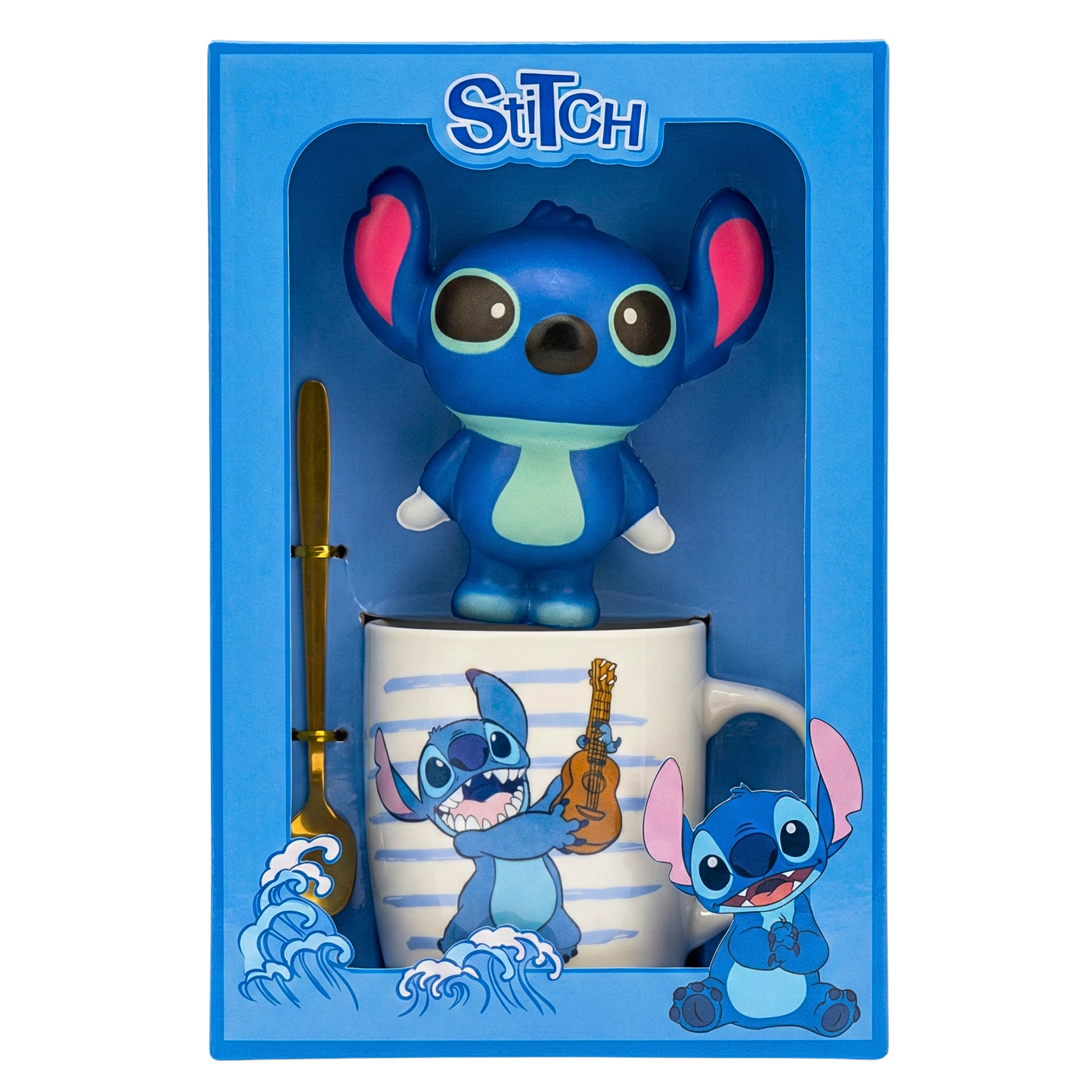 Coffret Cadeau Mug Stitch + Figurine Squishy et Cuillère – Disney
