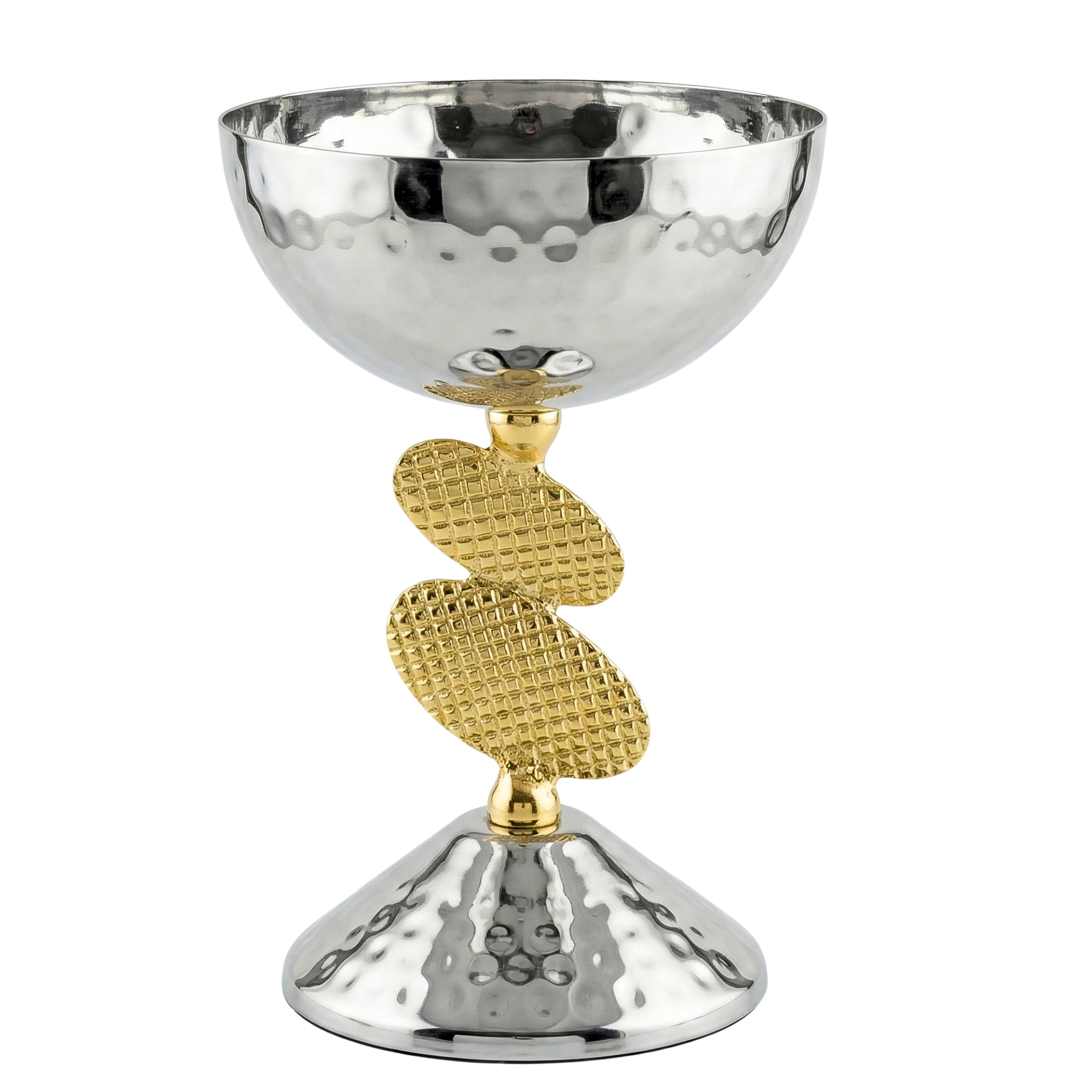 Mabkhara Prestige – Encensoir Cuivre Indien Martelé Argent & Or