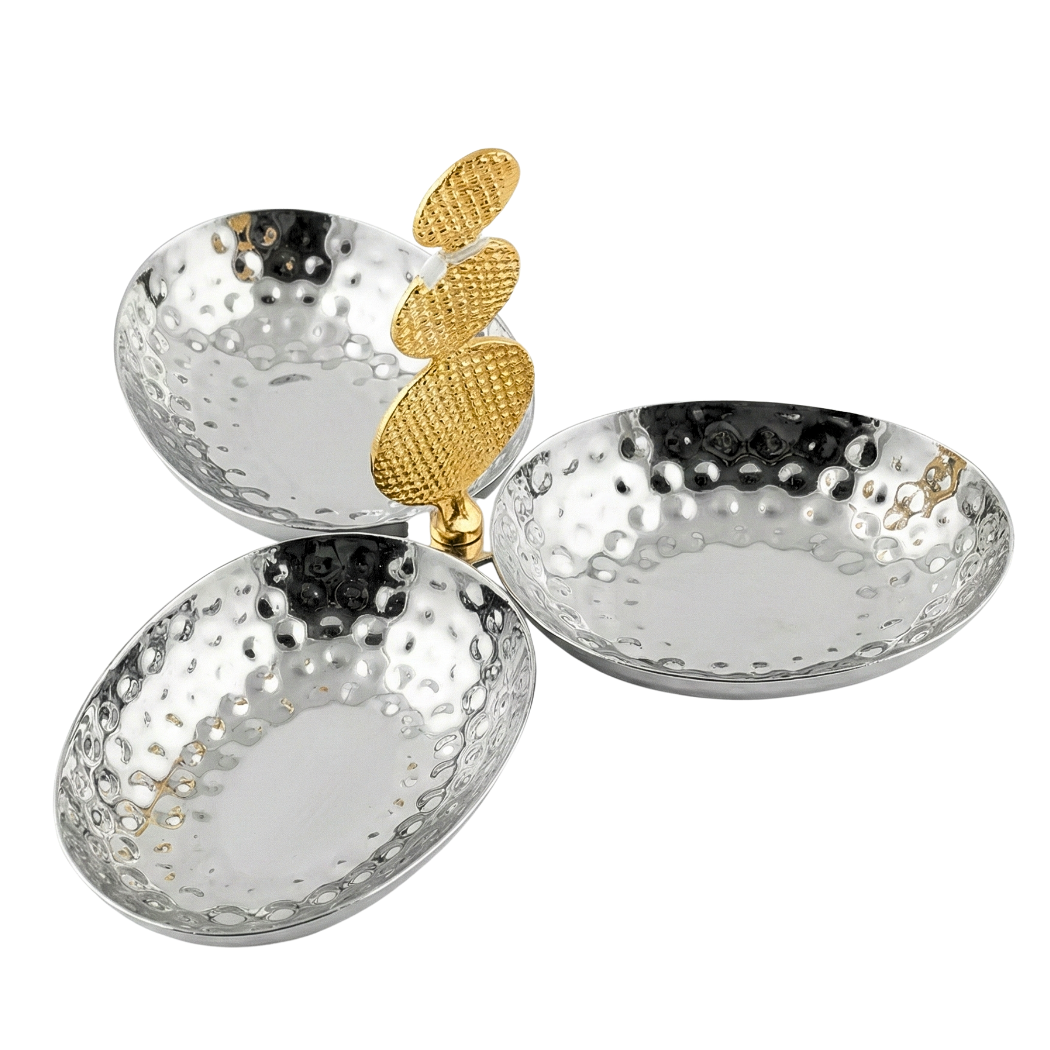 Serviteur 3 Bols Martelé - Cuivre Indien Qualité Premium