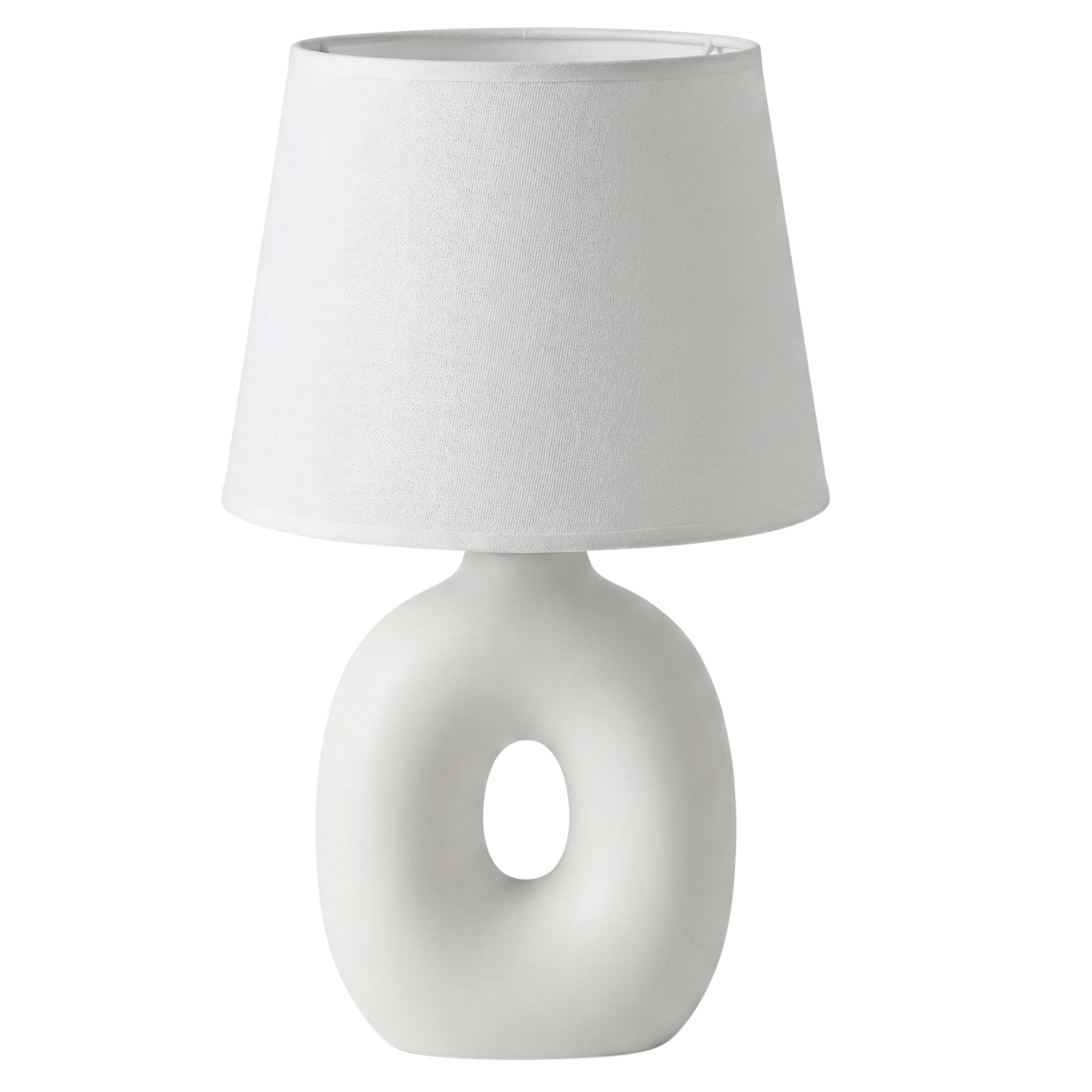 Lampe à Poser Design "Donut" Blanc – Touche Minimaliste & Chic