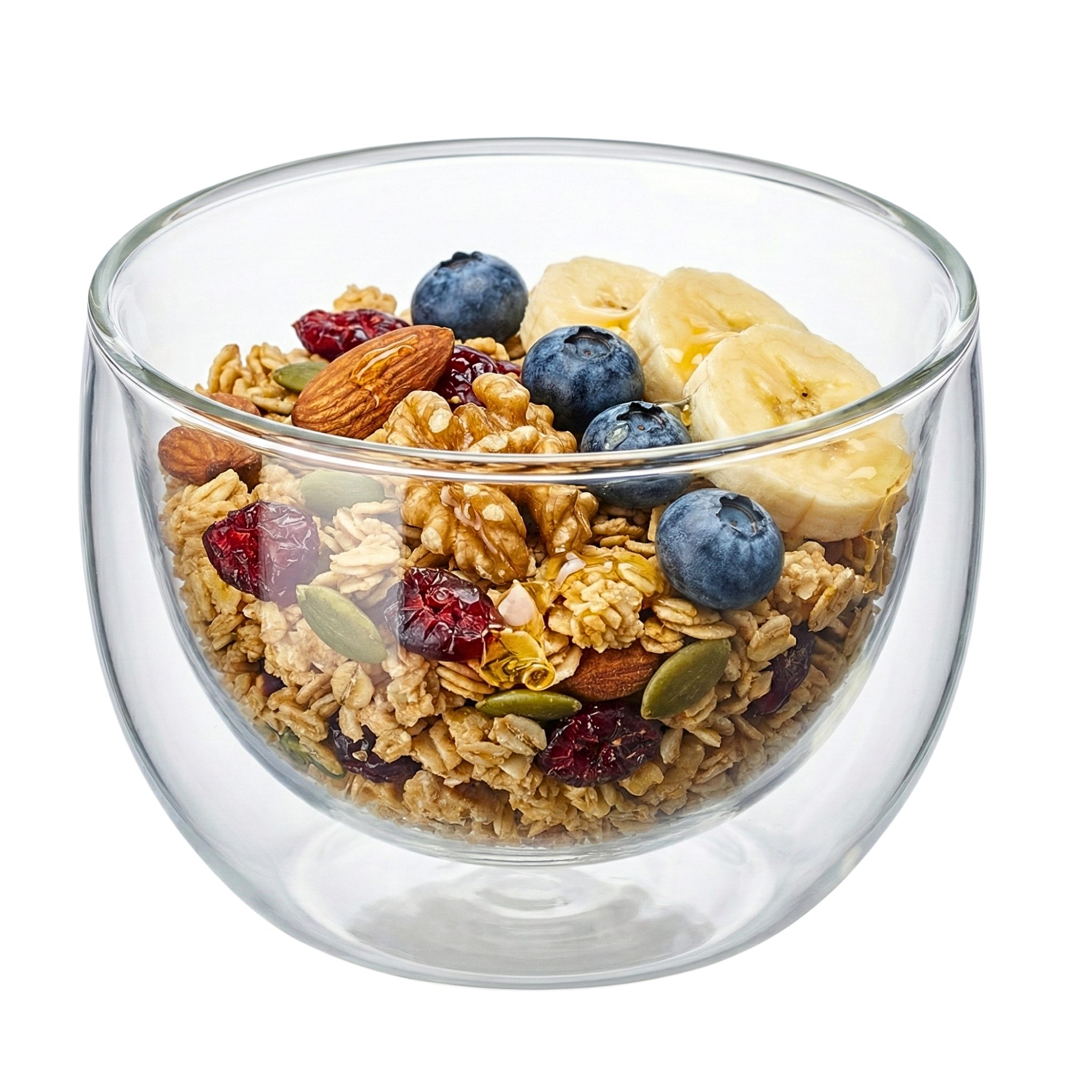 Bol en Verre Double Paroi – Design Isotherme & Élégant (250ml)