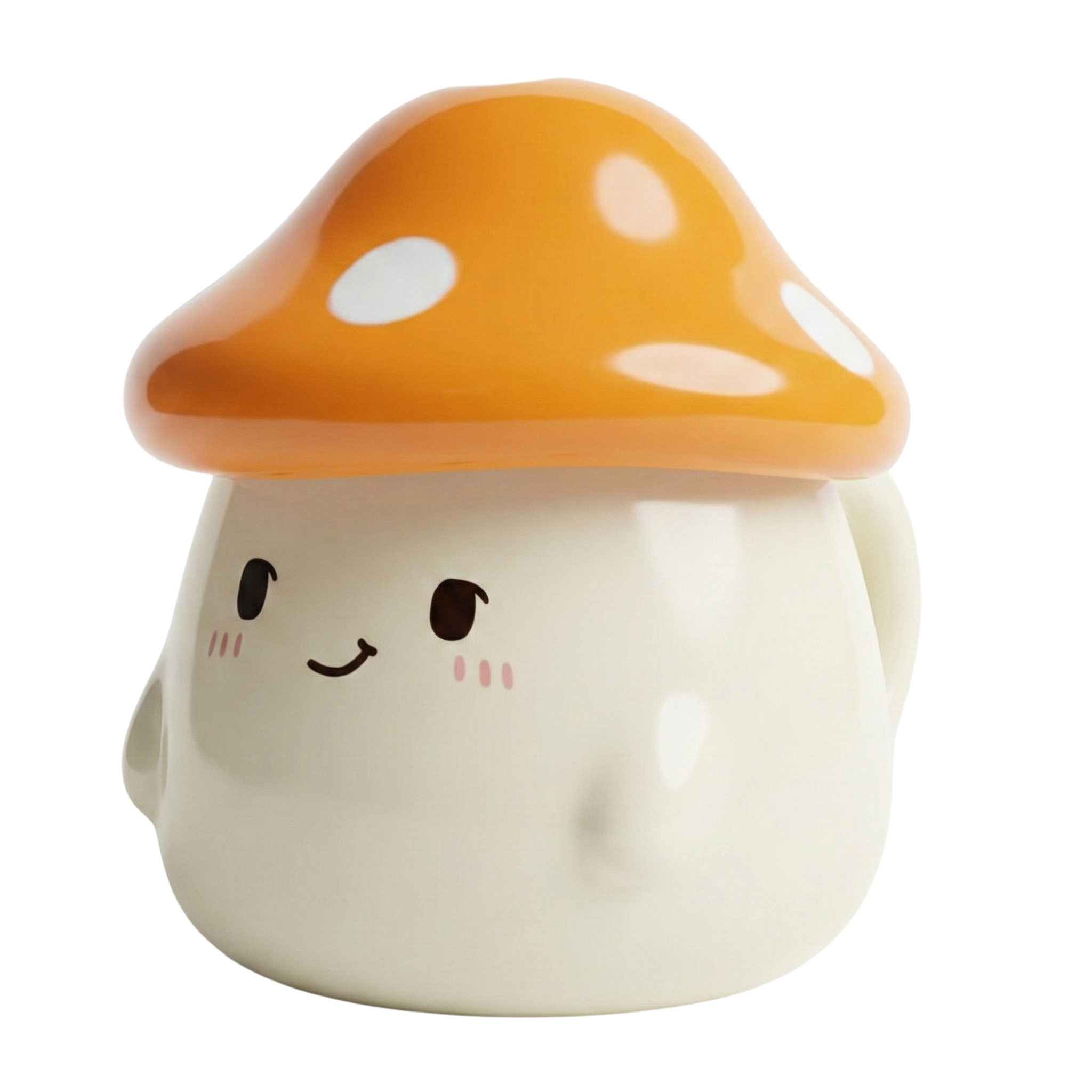Mug Champignon Kawaii avec Couvercle – Tasse Céramique Mignonne