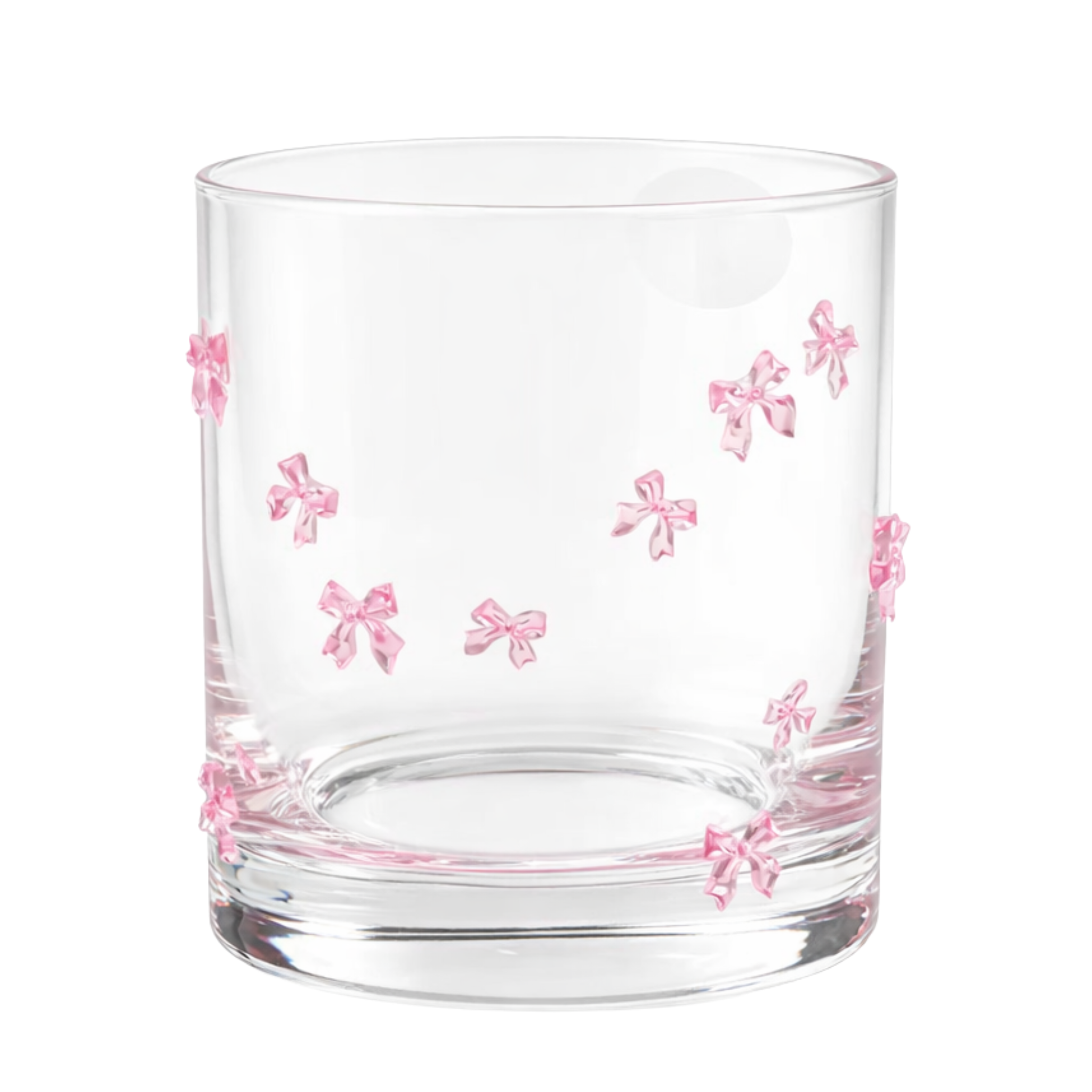 Set de 6 Verres à Eau & Jus Motif Nœud Rose – Tendance Coquette