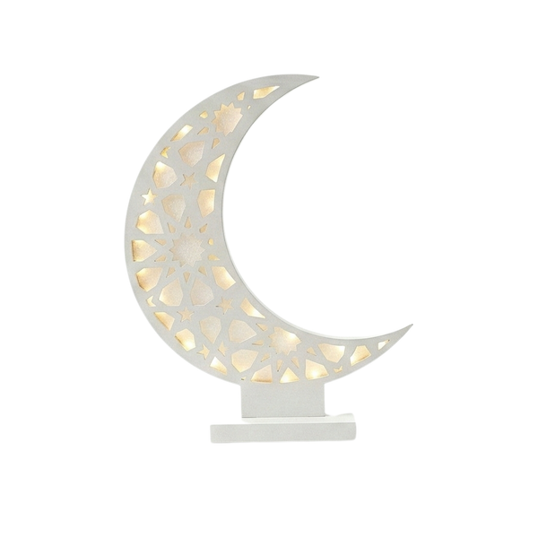 Hilal Lumineux Petit Format – Déco Table Ramadan & Étagère Tunisie