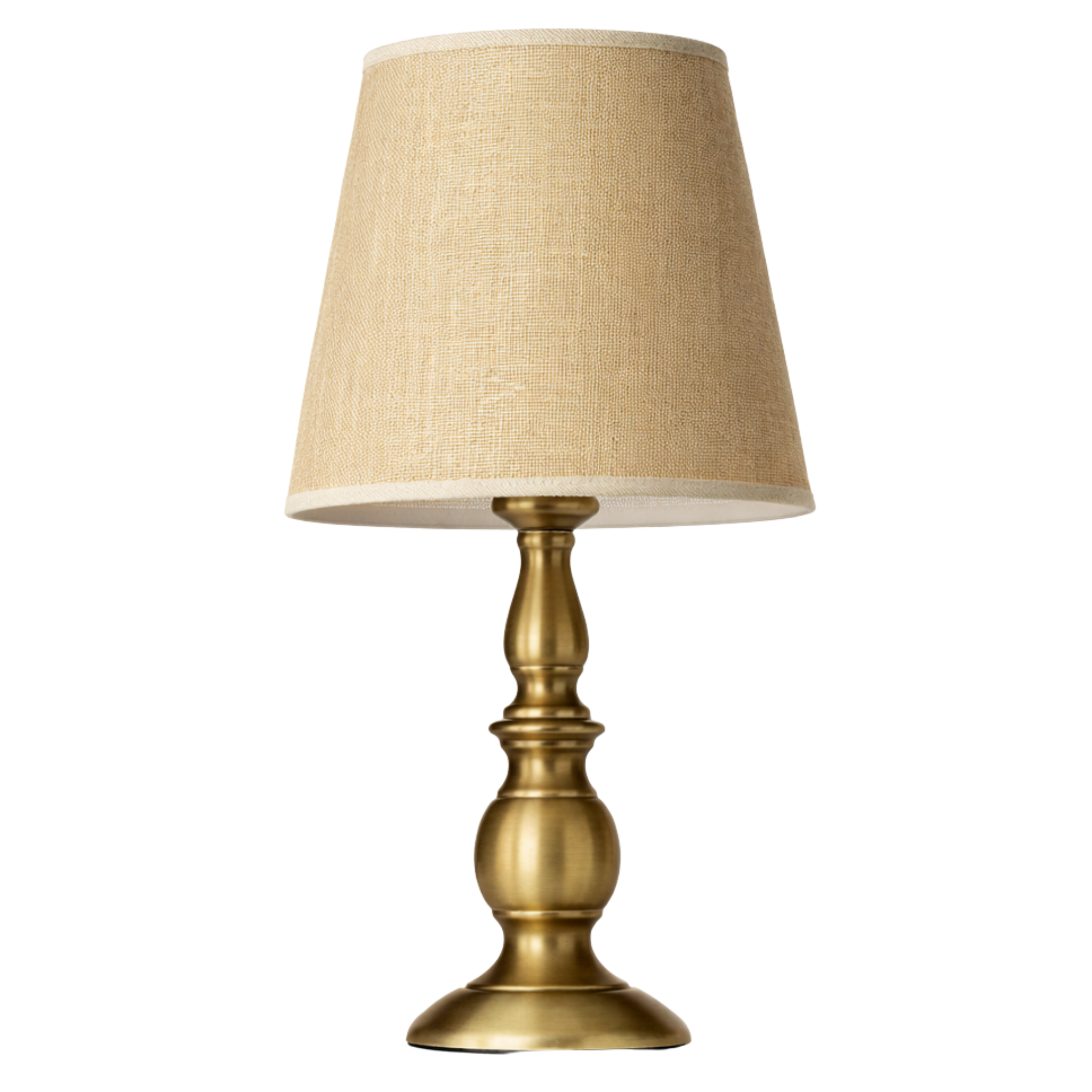 Lampe de Table Laiton Doré Abat-Jour Beige | Fiolla Home Tunisie