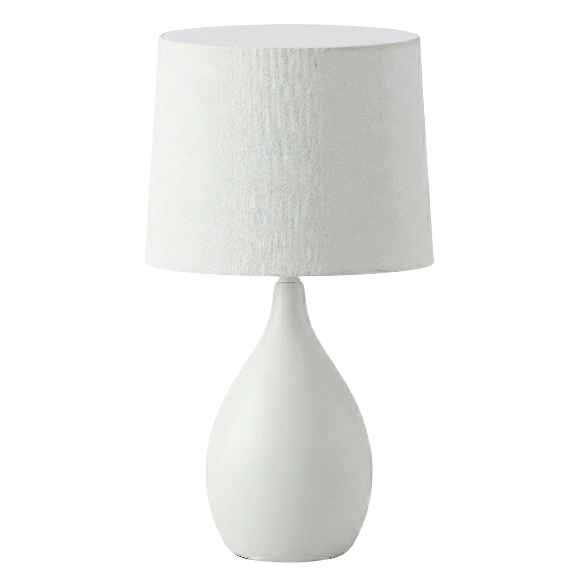 Lampe de Chevet Blanche Design Goutte Abat-Jour Blanc | Fiolla Home