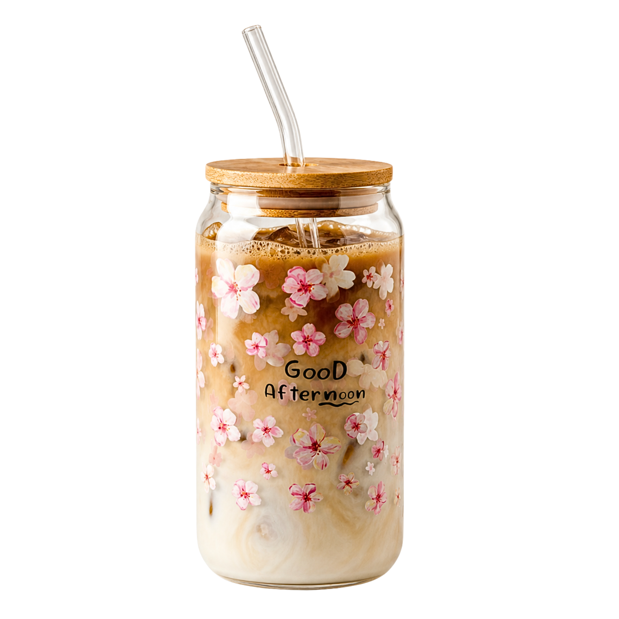 Verre Sakura Good Afternoon Tunisie | Tasse Bambou Paille | Fiolla Home