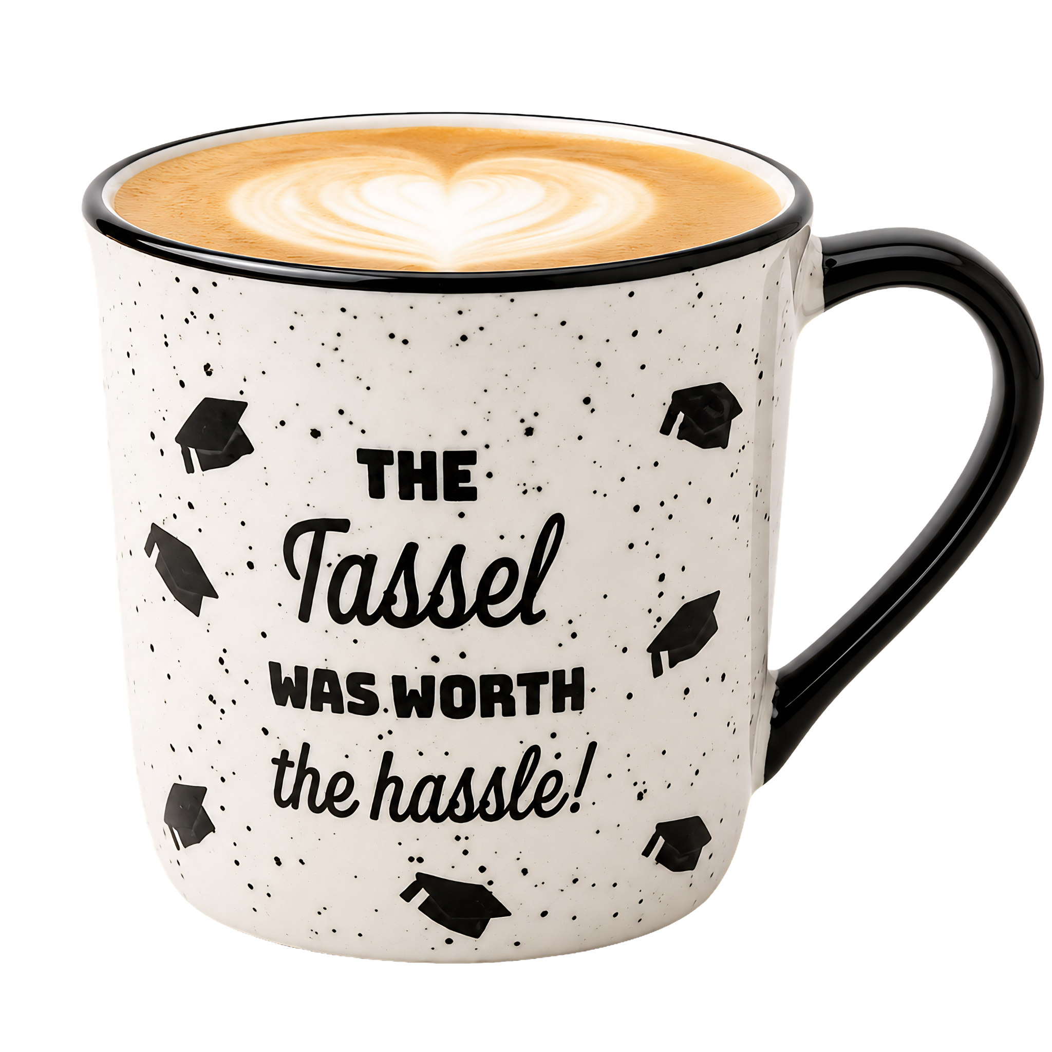 Mug Graduation Noir Blanc Tunisie | Fiolla Home
