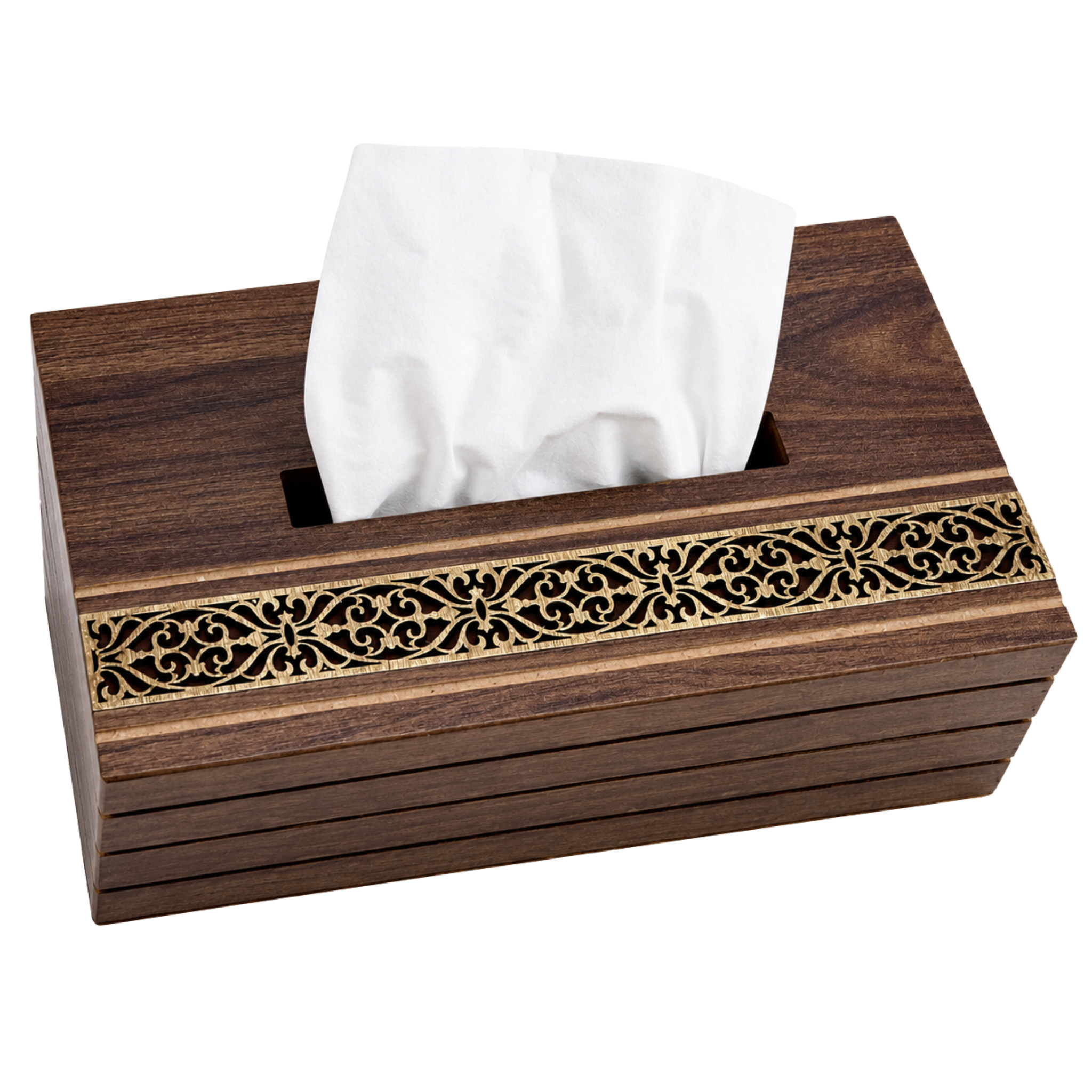 Porte-Papiers en Bois Gravé | Élégance Artisanale | Fiolla Home