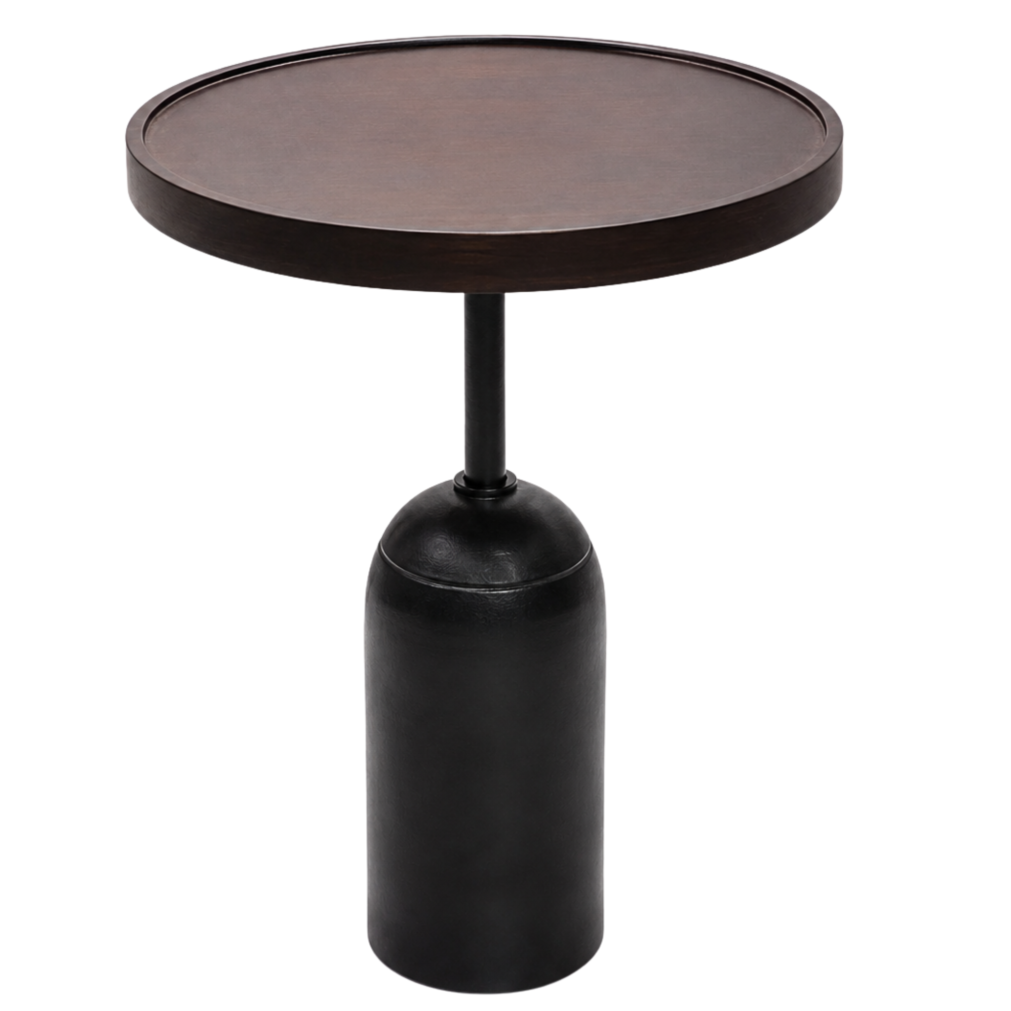 Table d'Appoint Aziza | Bois & Marbre Noir | Fiolla Home