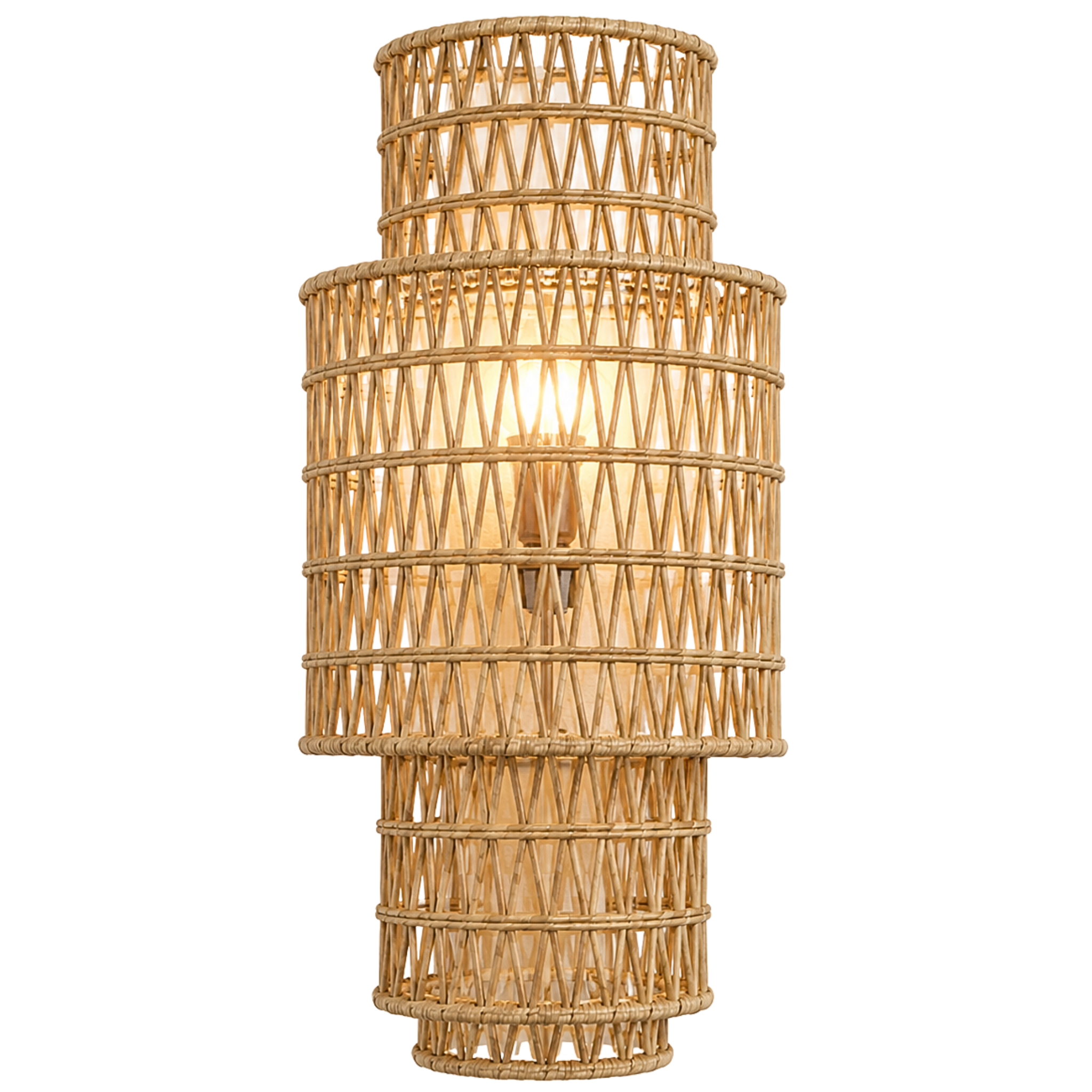 Applique Murale Palmier Tunisie | Lampe Tressée Bohème | Fiolla Home
