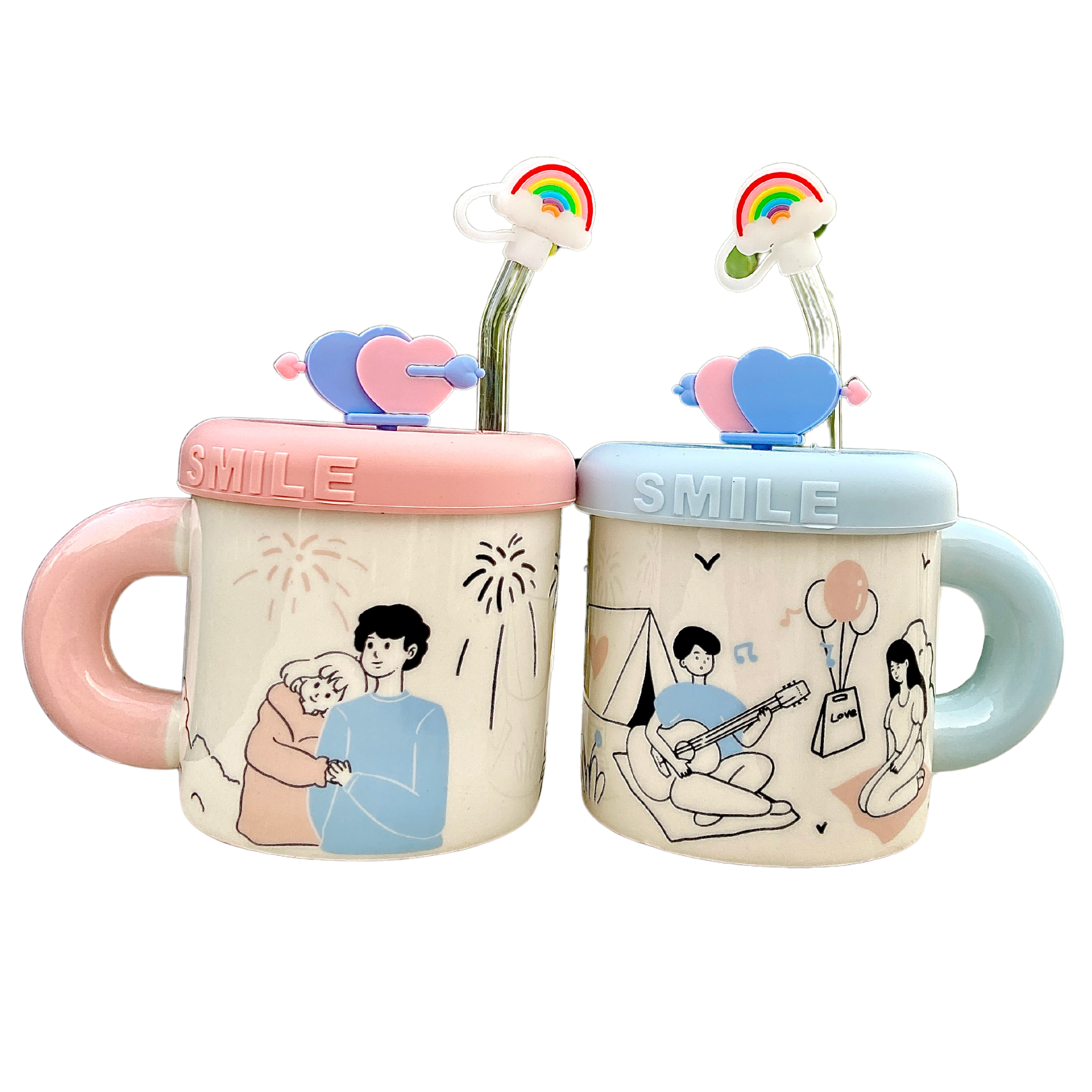 Set de Mugs Couple | Élégance et Tendresse | Fiolla Home