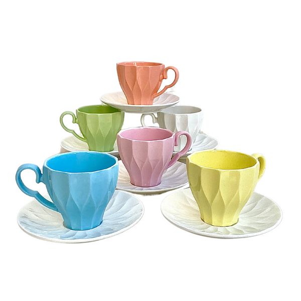 Service à Café Multicolore | Élégance Moderne & Originalité | Fiolla Home