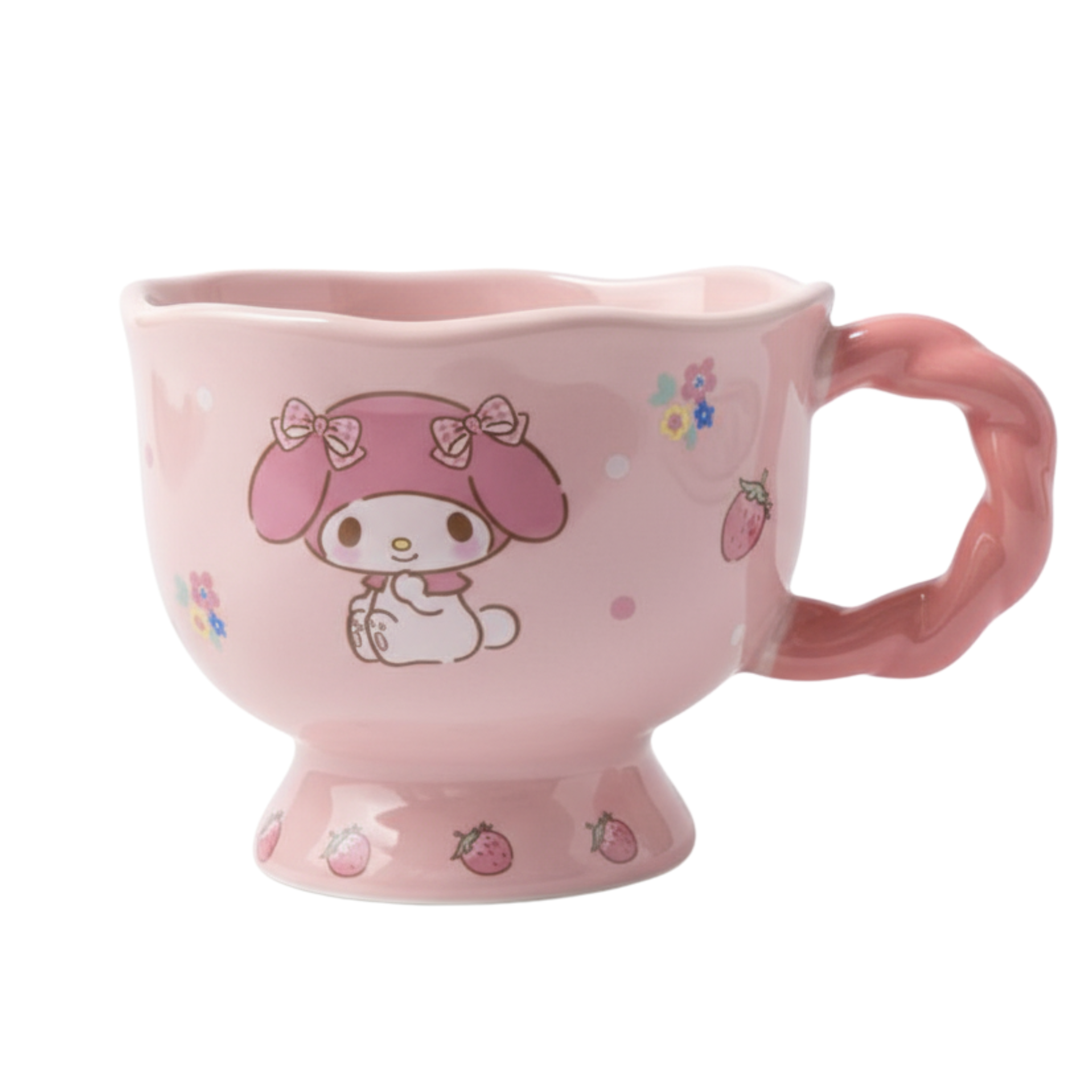 Mug kawaii en porcelaine – My Melody & fraises | Fiolla Home