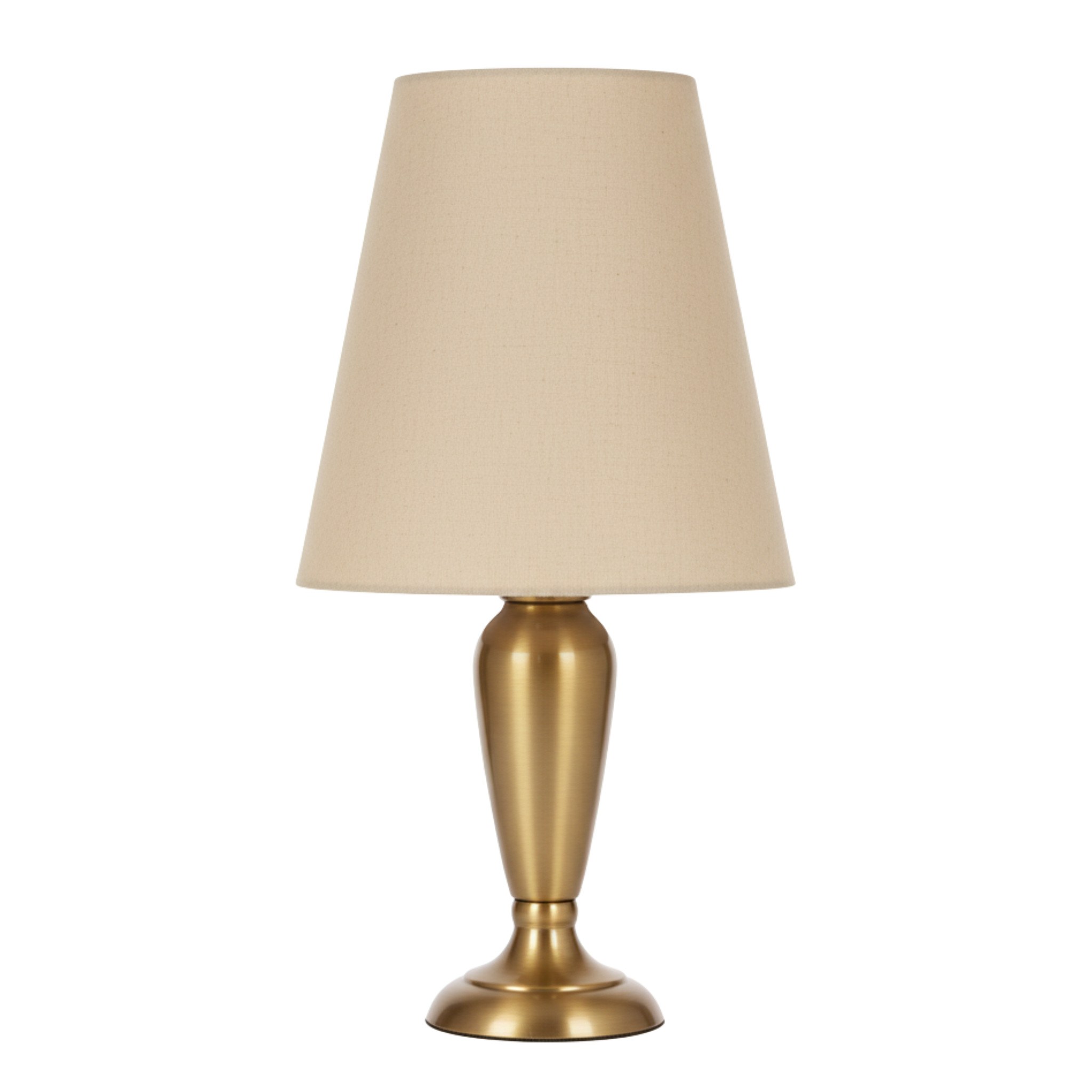 Lampe de Table Dorée – Abat-Jour Tissu Beige Élégant | Fiolla Home