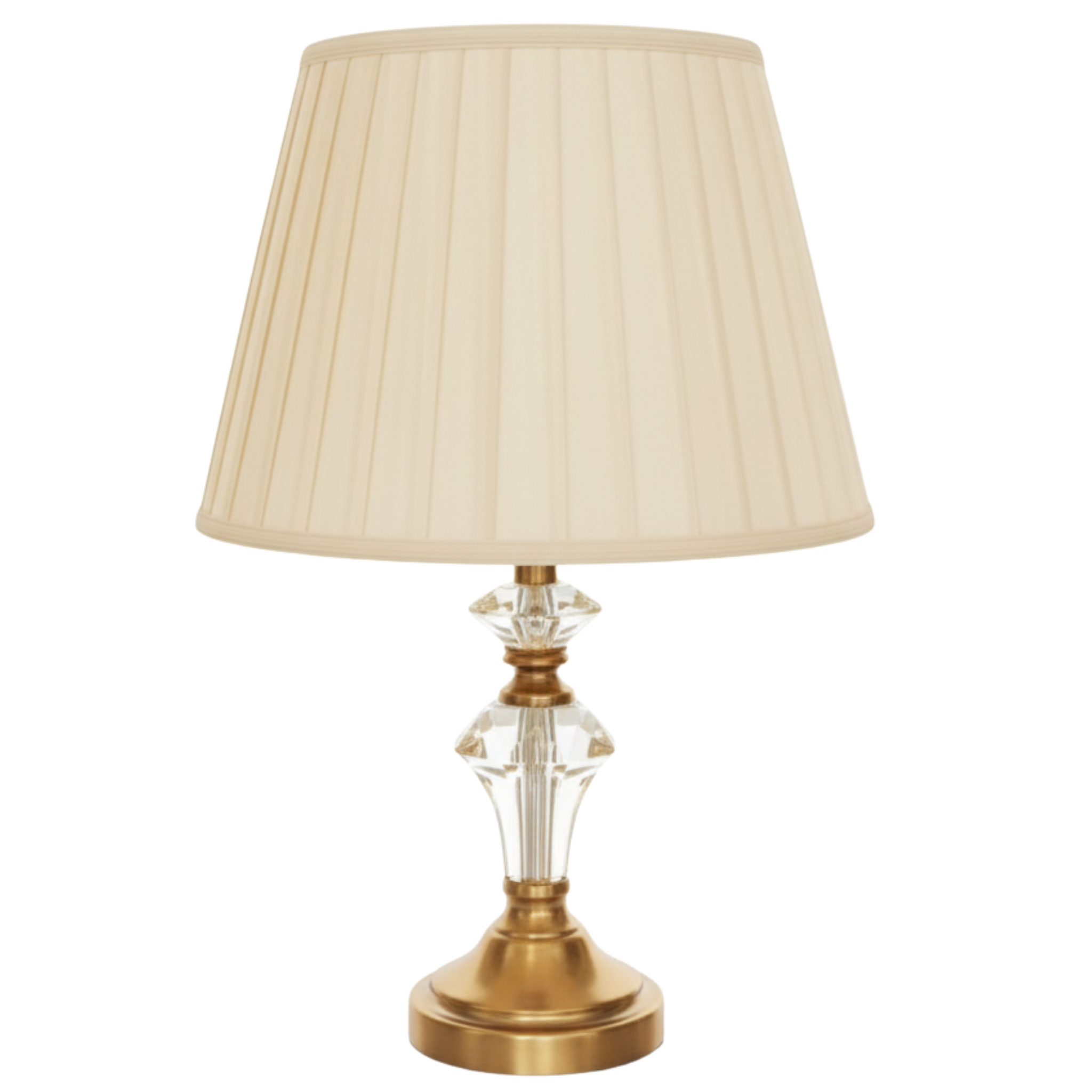 Lampe de Table Dorée – Abat-Jour Plissé Élégant | Fiolla Home