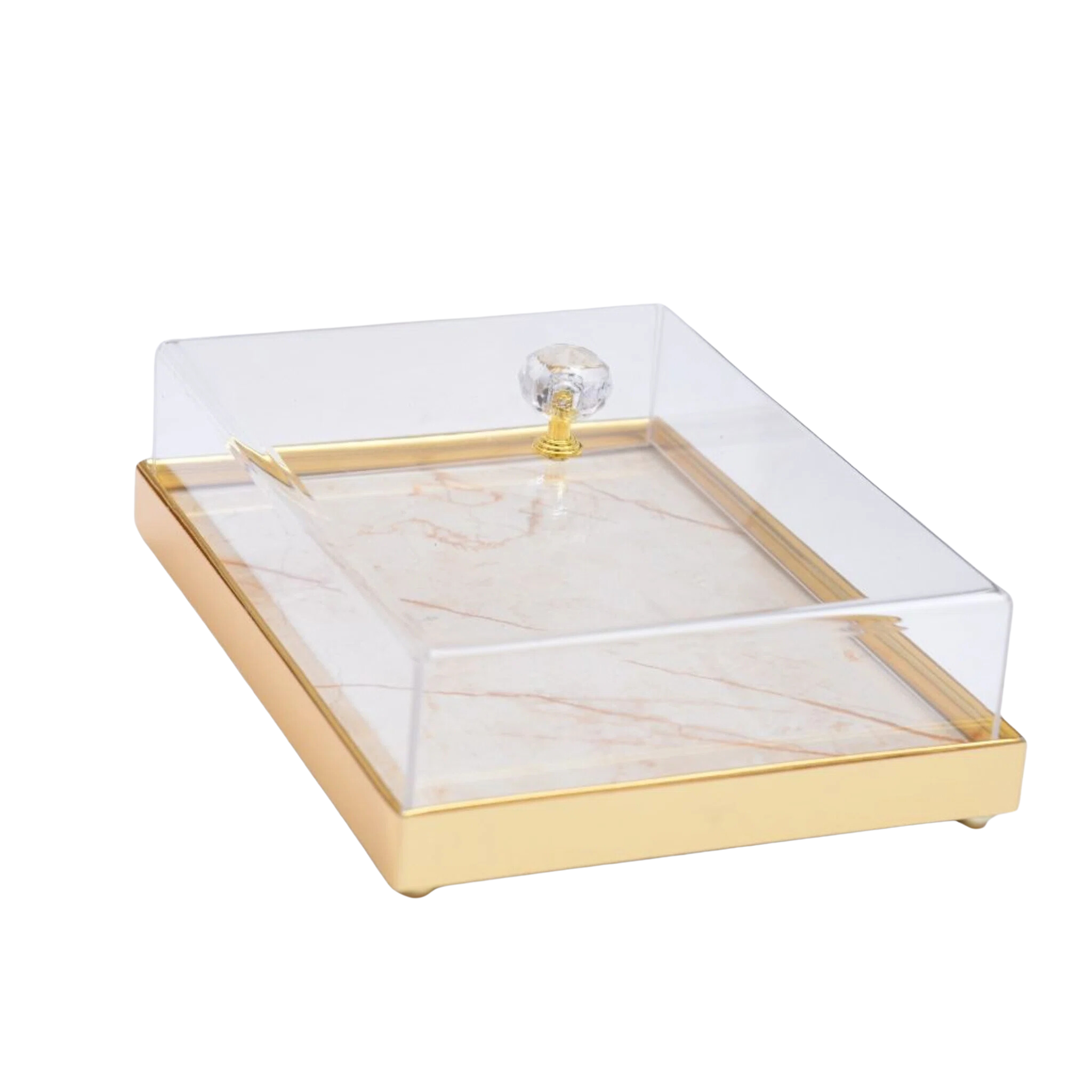 Coffret Marbré pour Gâteaux | Design Transparent | Fiolla Home