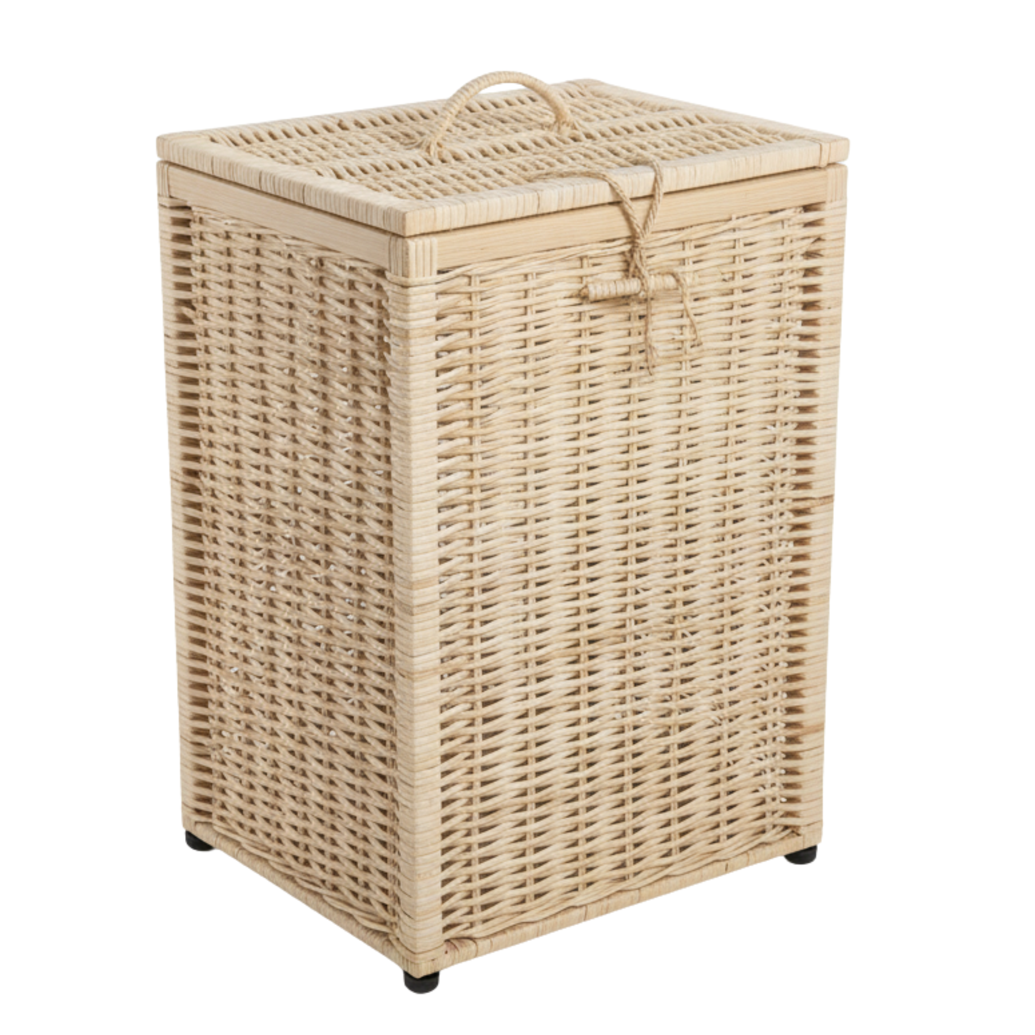 Panier à Linge en Rotin clair avec Couvercle – Fiolla Home Tunisie
