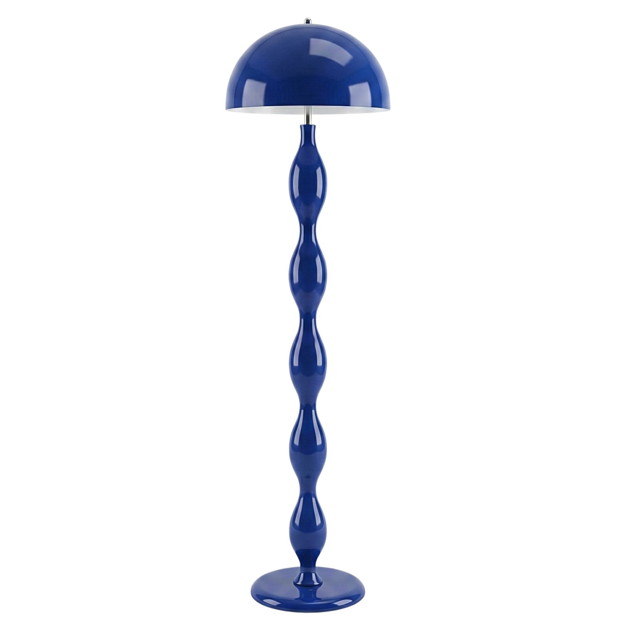 Lampadaire Sculptural Bleu Majorelle – Luxe Fait Main Tunisie