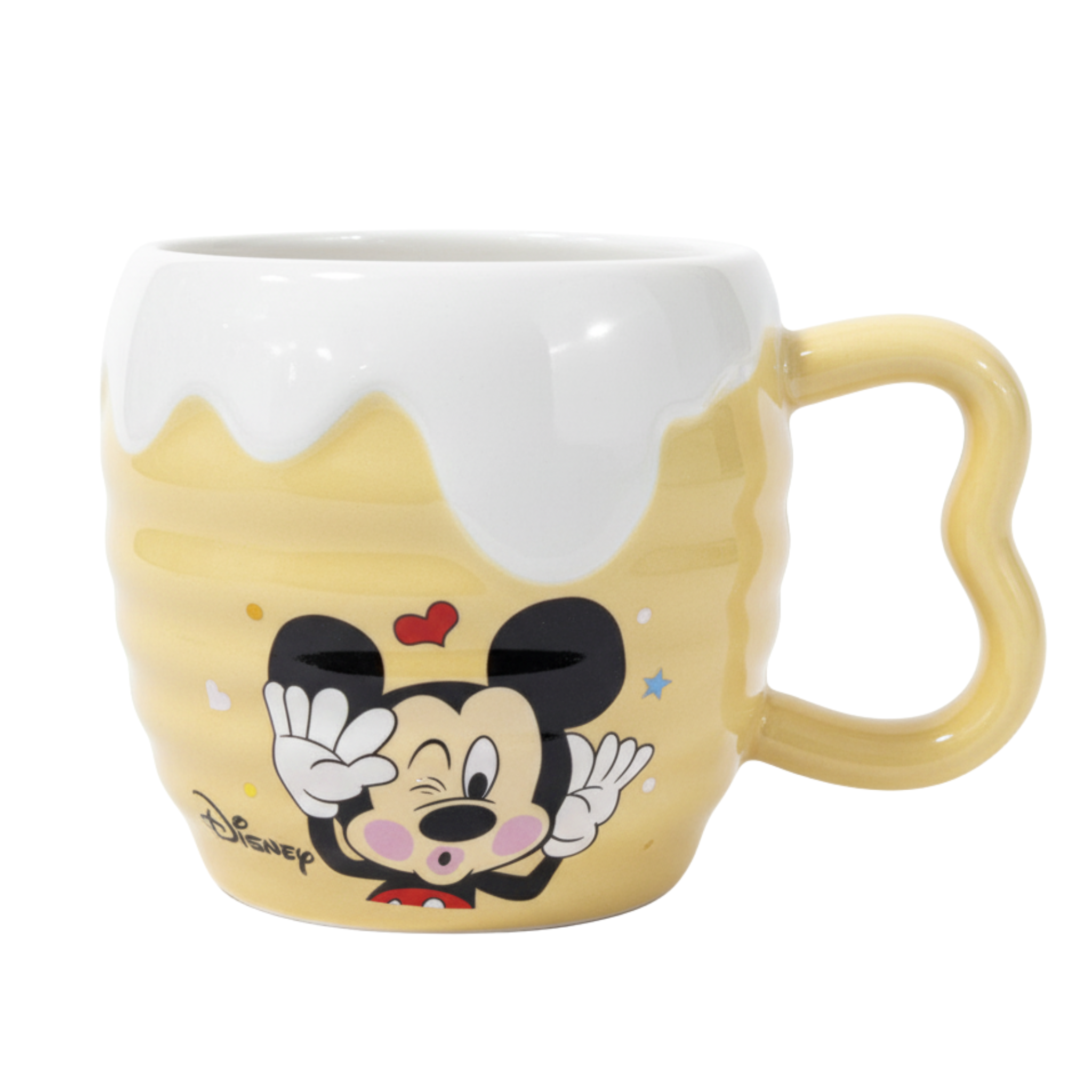 Mug Mickey Mouse pot de miel – Céramique jaune | Fiolla Home