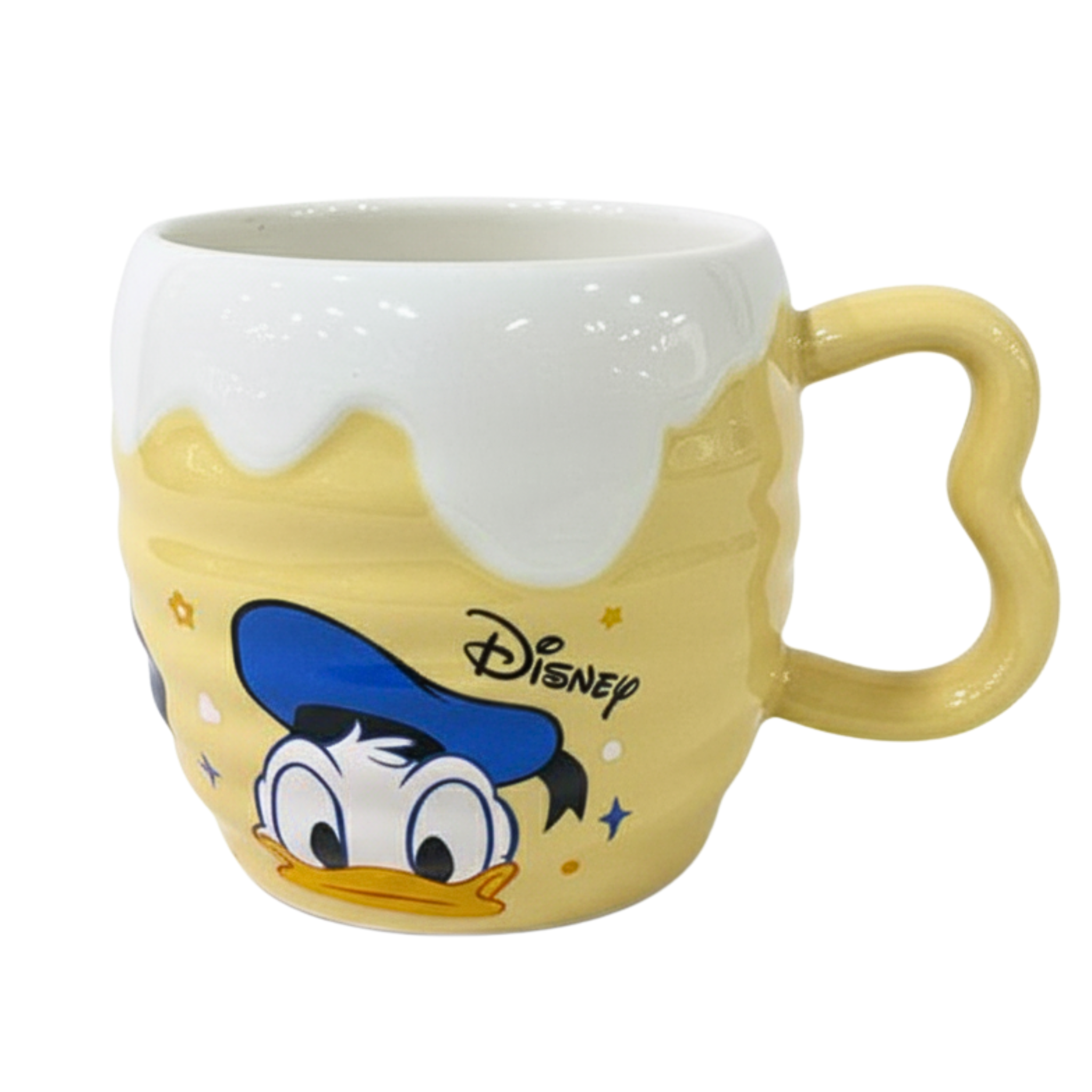 Mug Donald Duck pot de miel – Céramique jaune fun | Fiolla Home