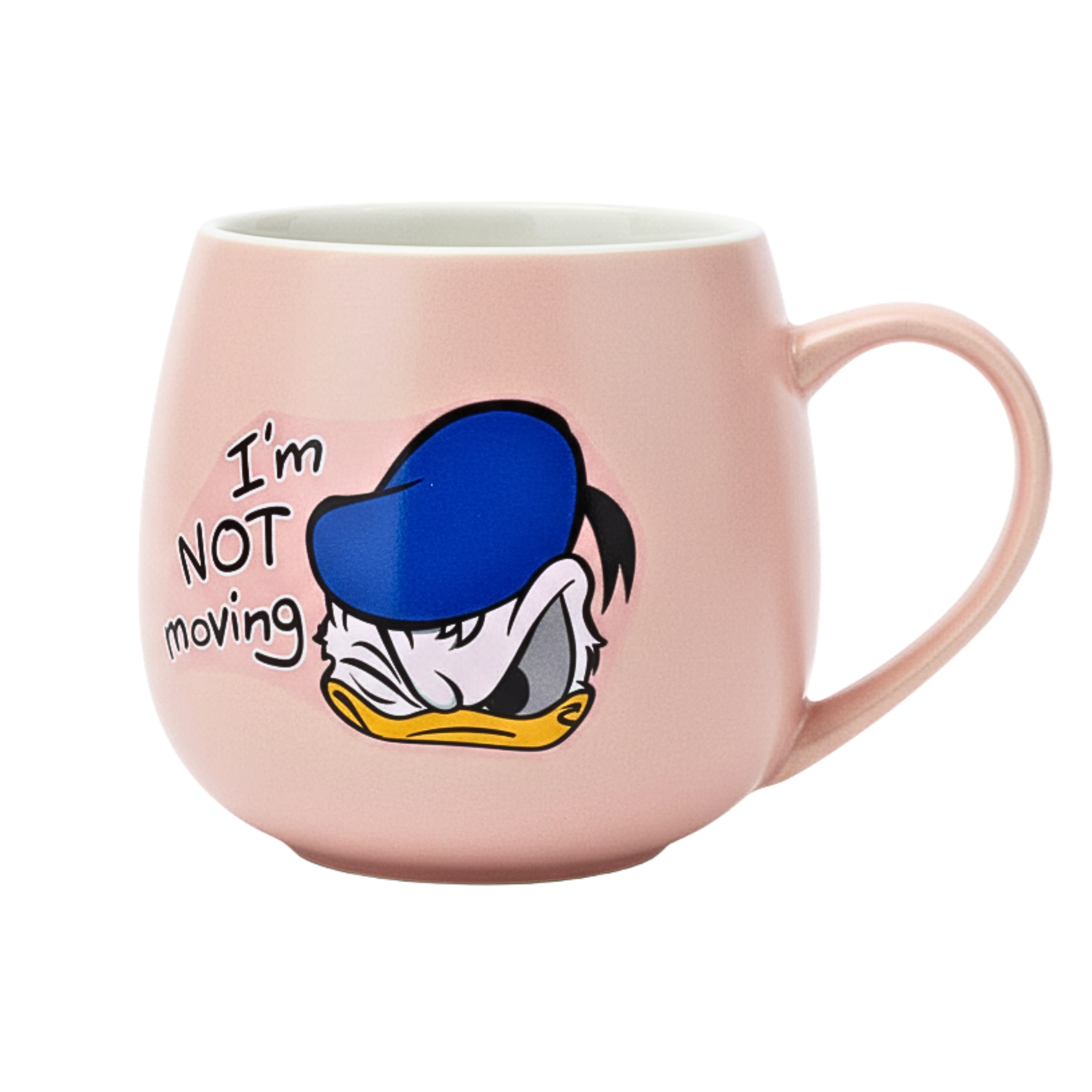 Mug Donald Duck – Céramique Rose avec Message Humoristique
