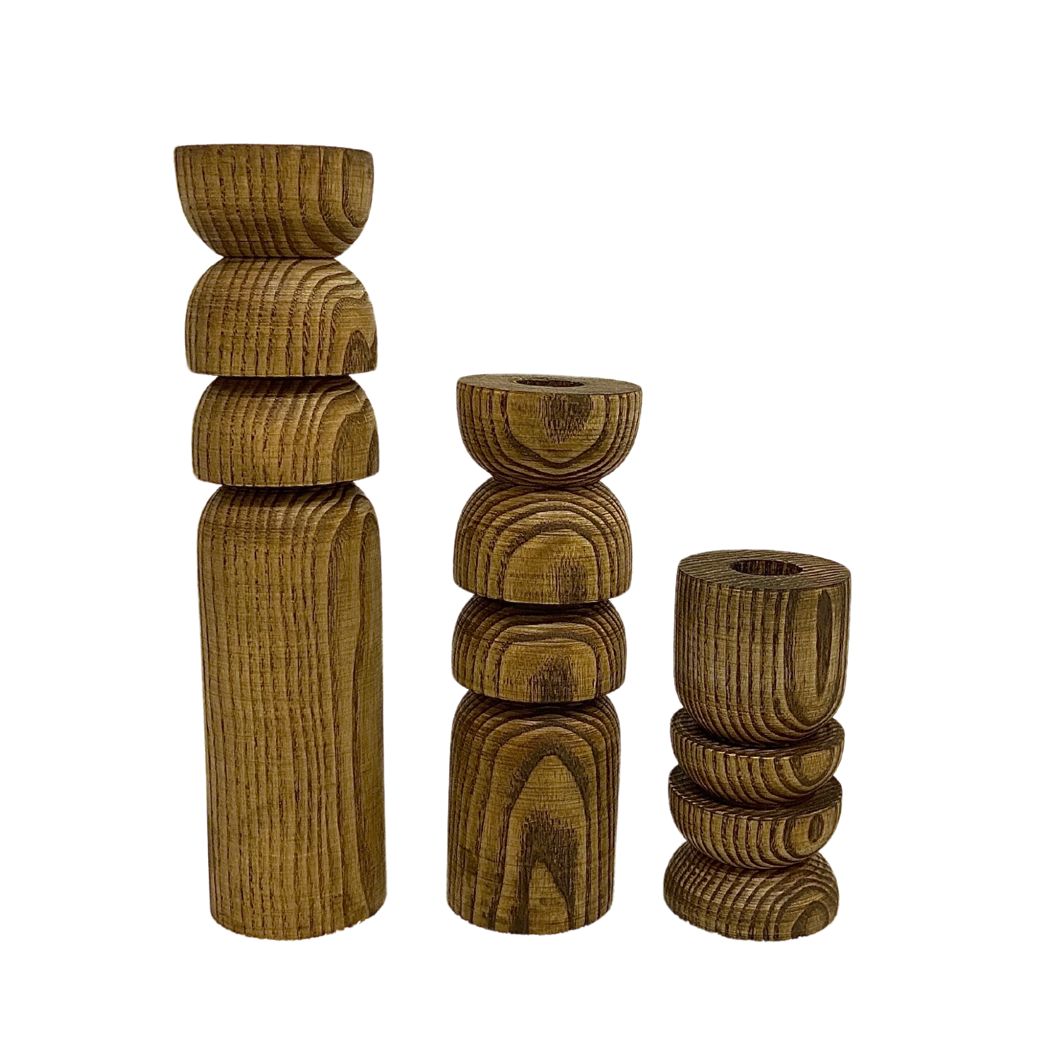 Bougeoirs en Bois Sculpté | Design Moderne et Minimaliste | Fiolla Home