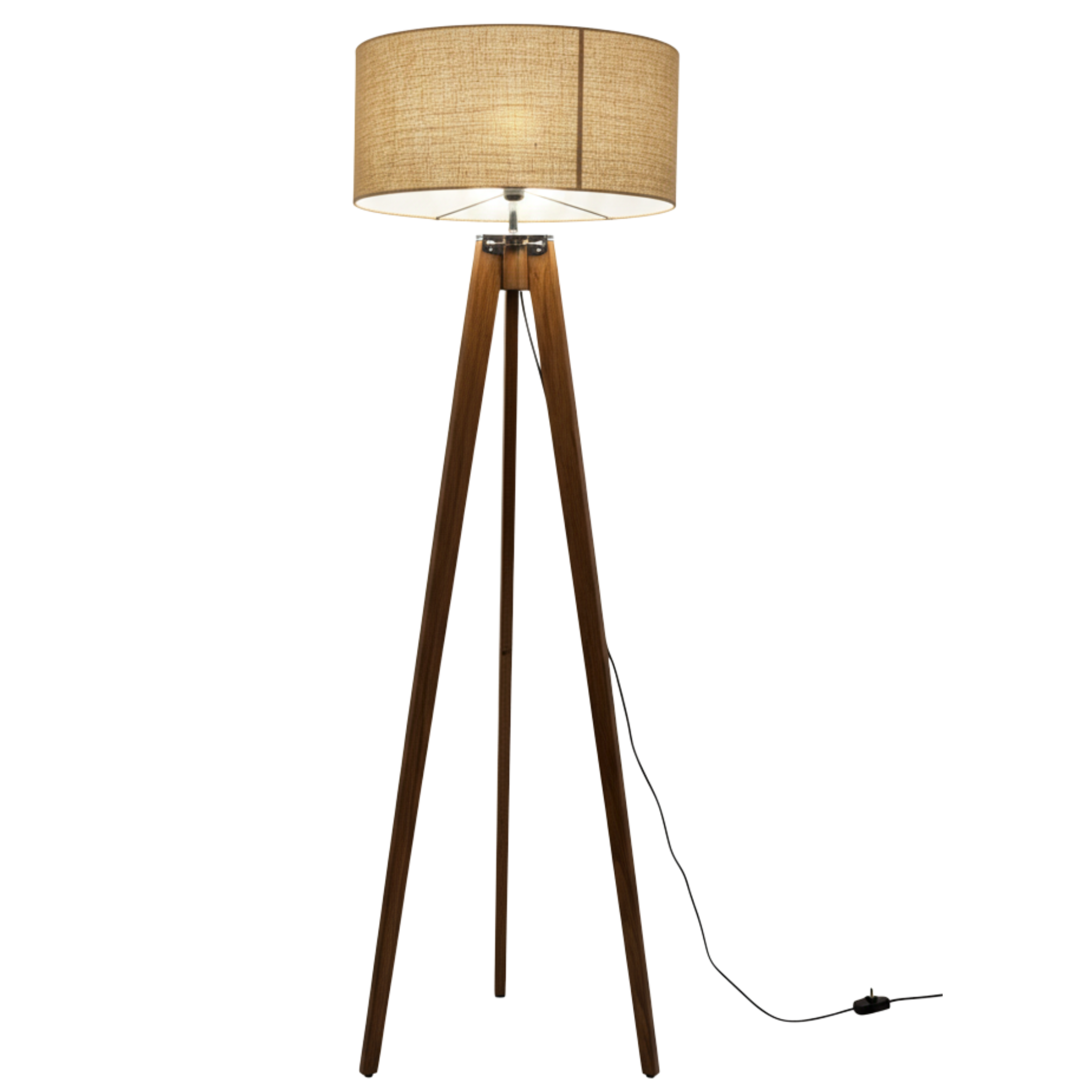 Lampadaire trépied en bois | Style scandinave | Fiolla Home