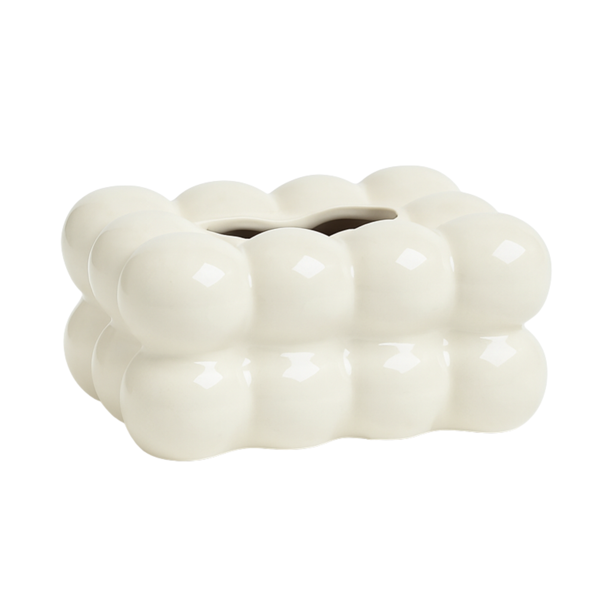 Porte-papiers Bulles | Finition Blanche Éclatante | Fiolla Home