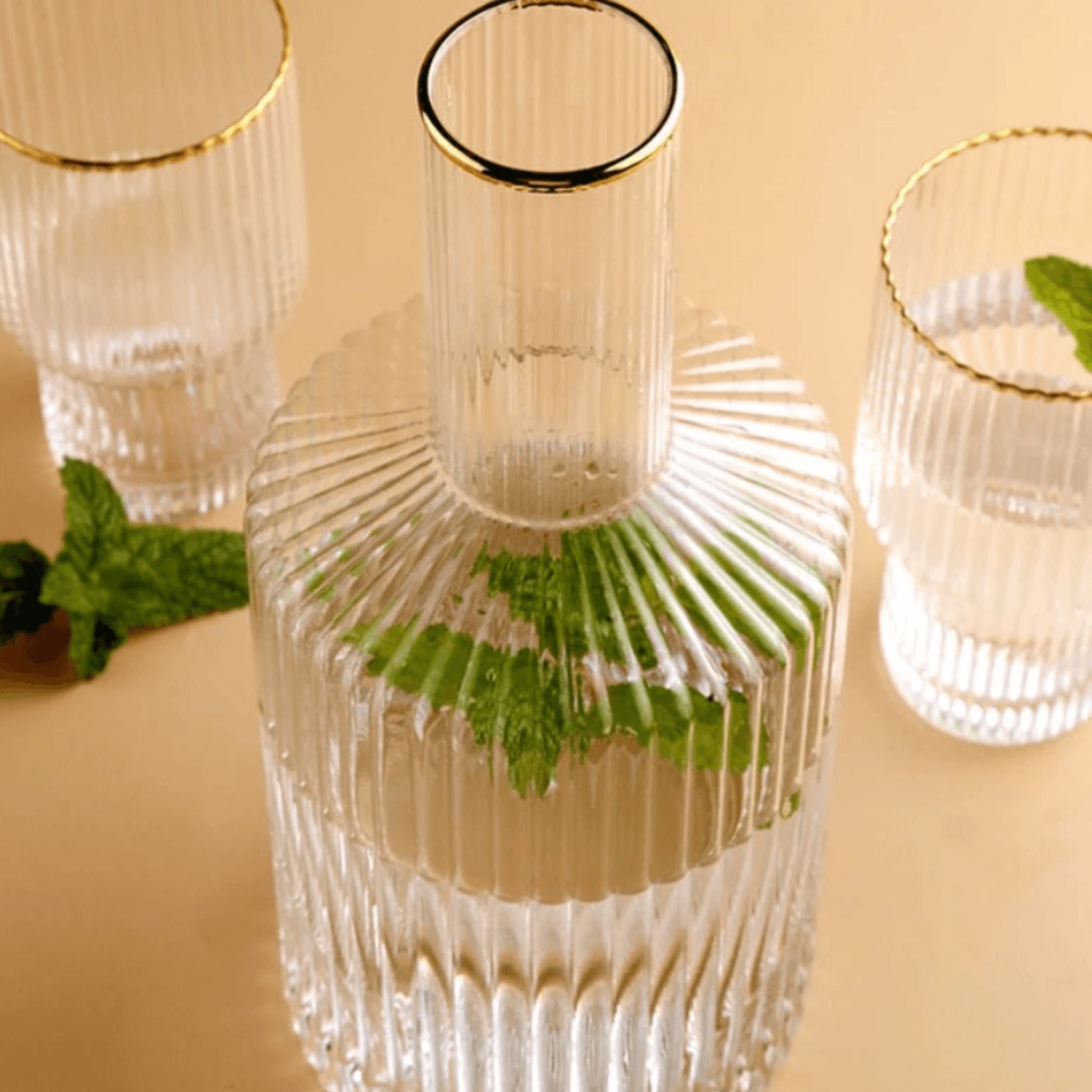 Ensemble Carafe avec 4 Verres - Élégance et Fonctionnalité | Fiolla Home - Fiolla Home