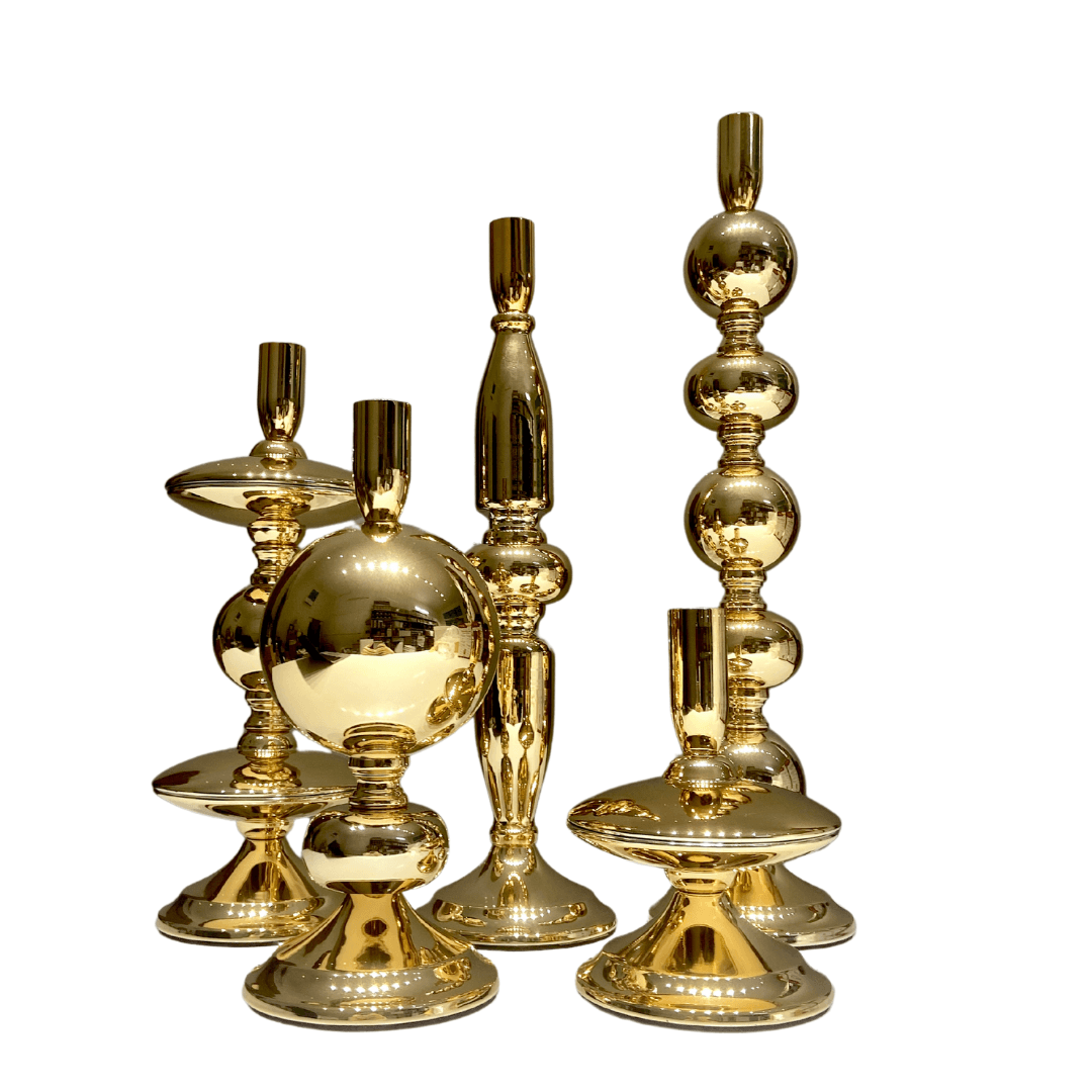 Ensemble de 5 Bougeoirs de Luxe - Élégance et Sophistication | Fiolla