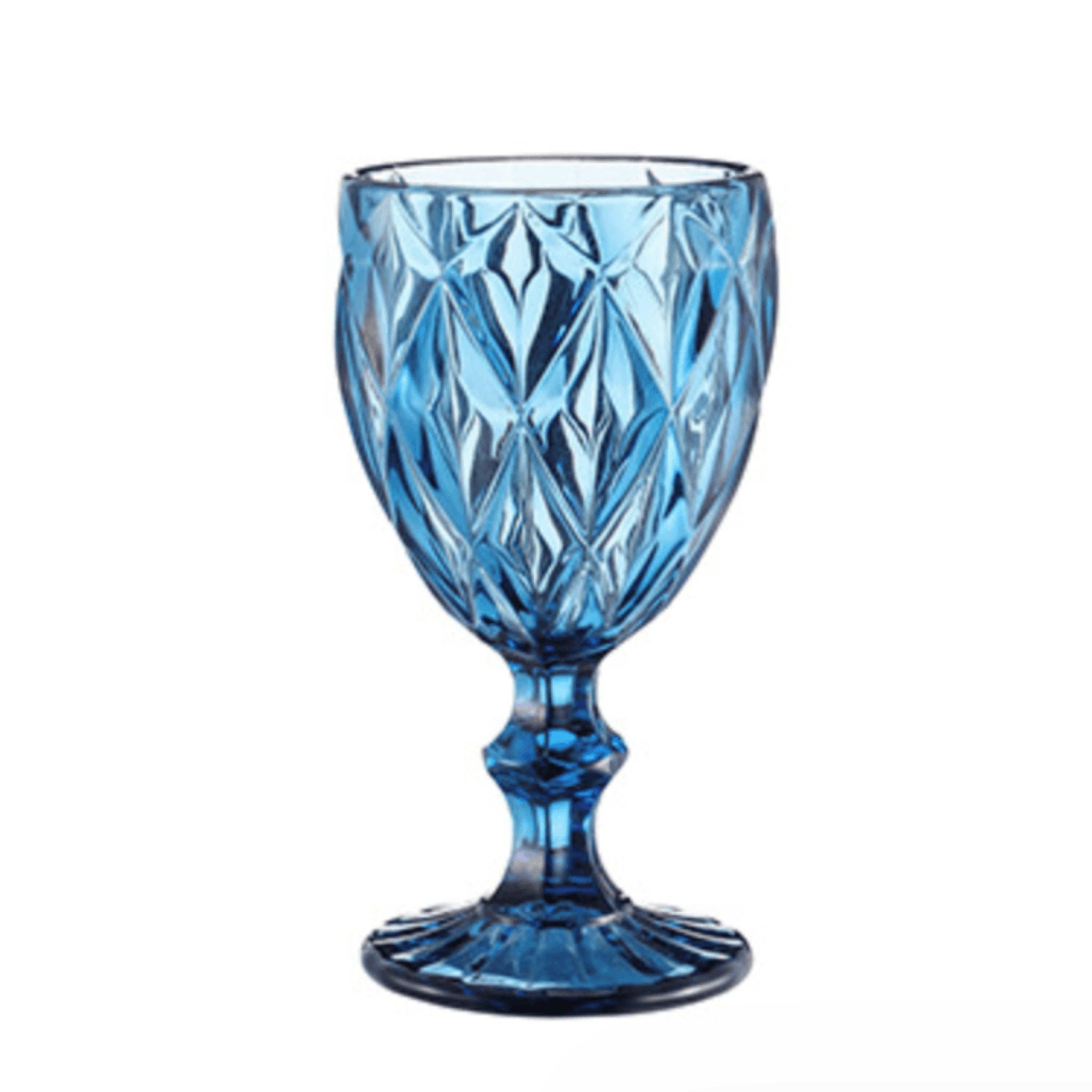 Ensemble de 6 Verres à Jus/Eau de Couleur Bleue - Modèle 2 | Fiolla Home - Fiolla Home