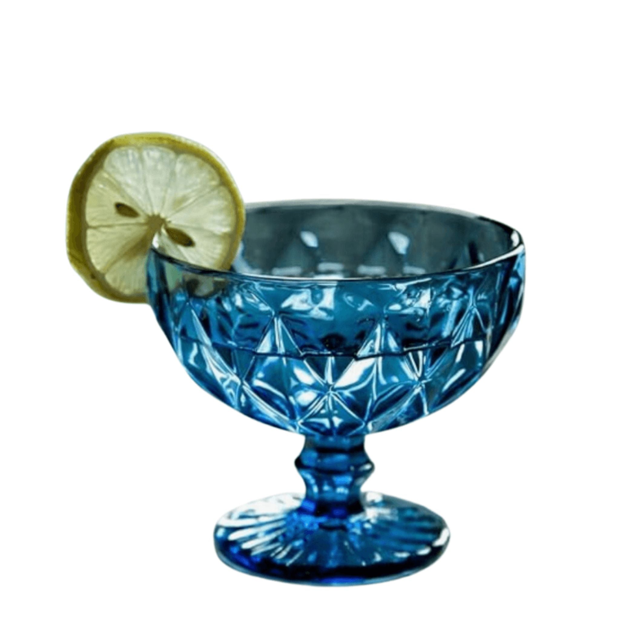 Ensemble de 6 Verres Bleus pour Salade de Fruits ou Glace | Fiolla Home - Fiolla Home