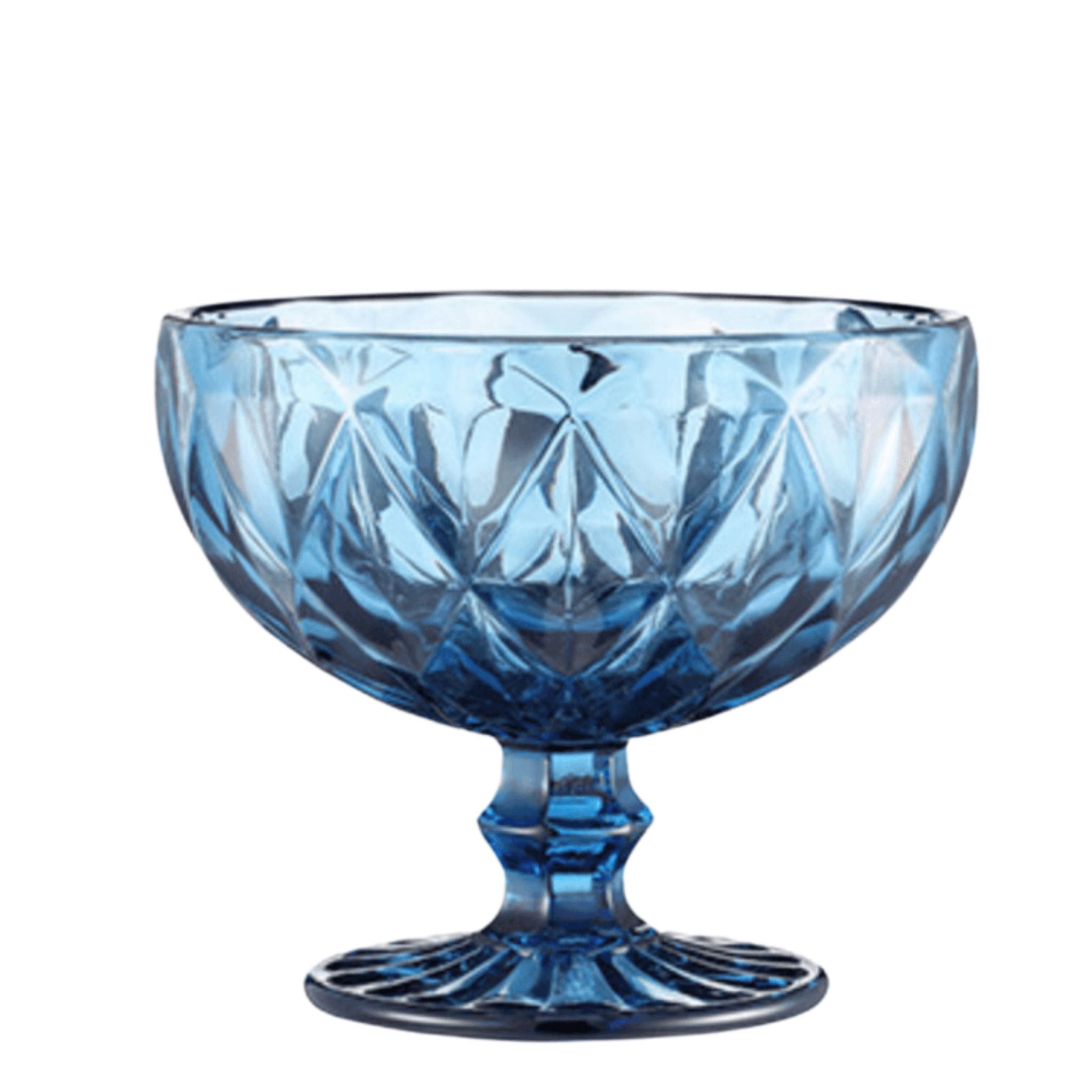 Ensemble de 6 Verres Bleus pour Salade de Fruits ou Glace | Fiolla Home - Fiolla Home