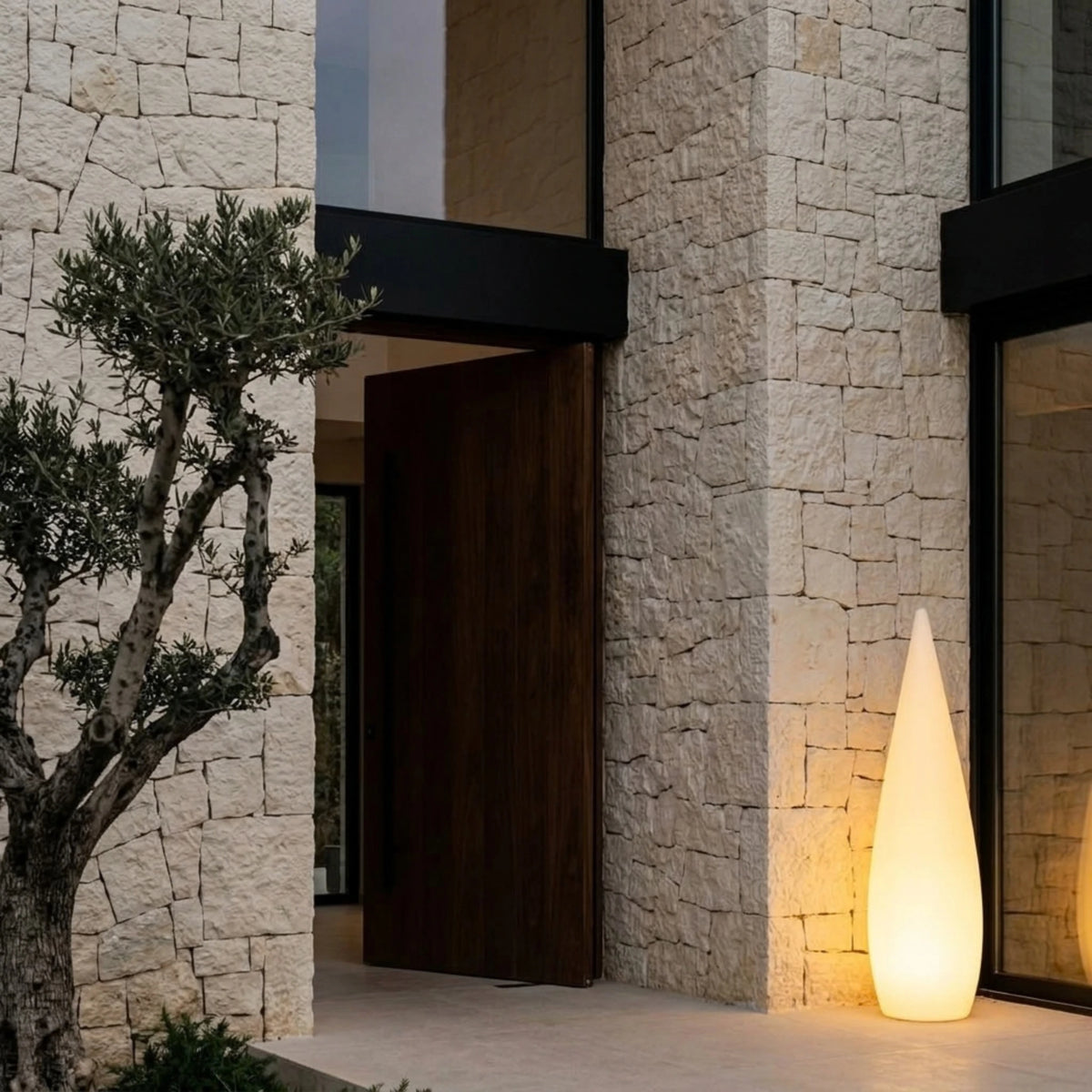 Lampadaire Extérieur Tunisie | Forme Goutte Lumineuse | Fiolla Home