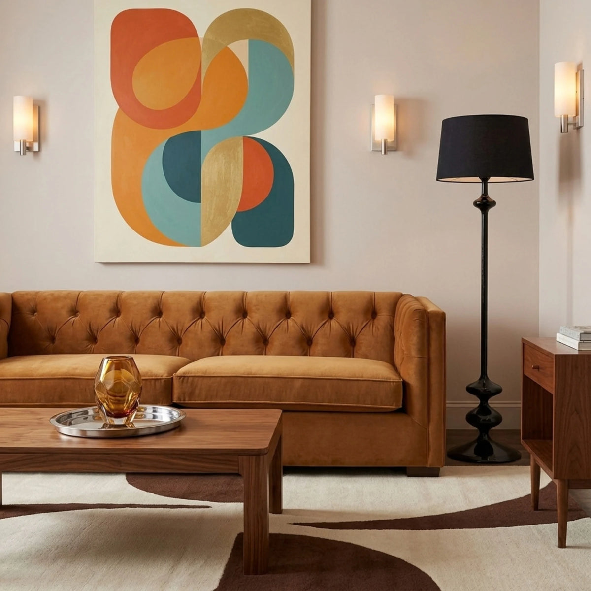 Lampadaire Noir Total Tunisie | Bois Tourné Pièce Unique | Fiolla Home
