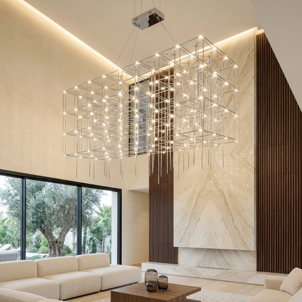 Lustre de luxe 1.50*80*80cm