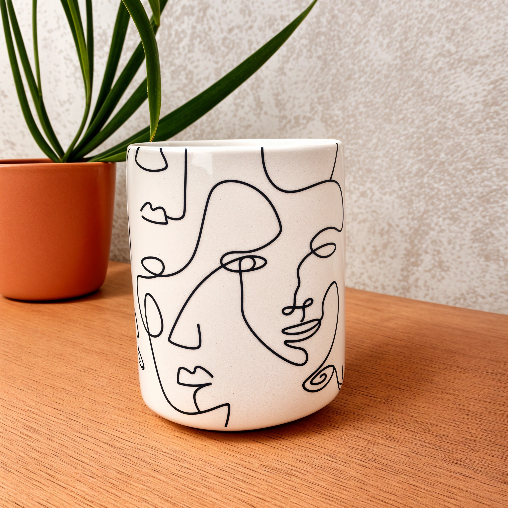 Tasse Artistique Minimaliste | Idéal pour les Amoureux de l'Art | Fiolla Home