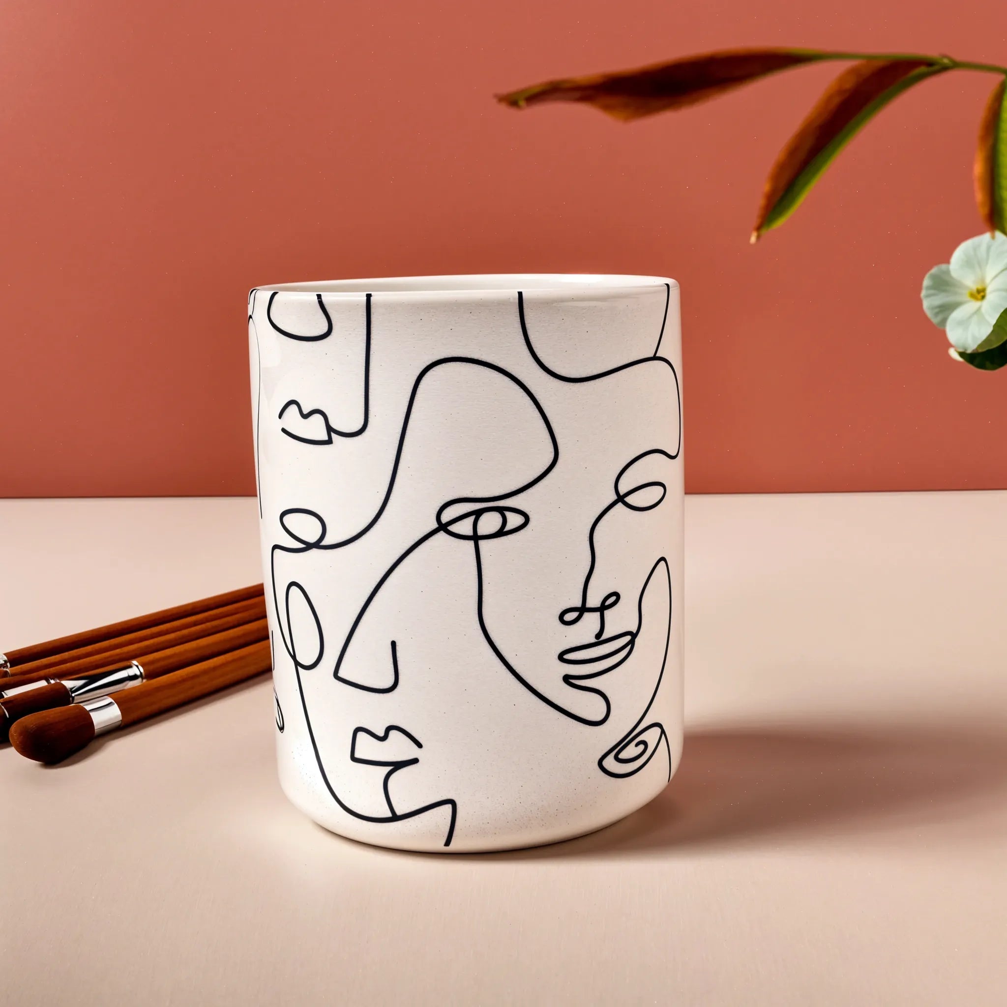 Tasse Artistique Minimaliste | Idéal pour les Amoureux de l'Art | Fiolla Home