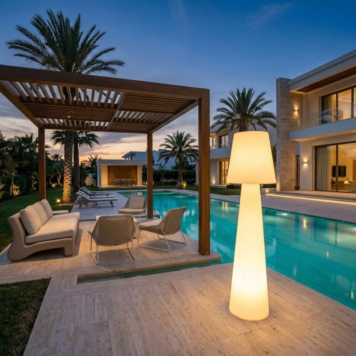 Lampadaire Extérieur Tunisie | Rechargeable & Sans Fil | Fiolla Home