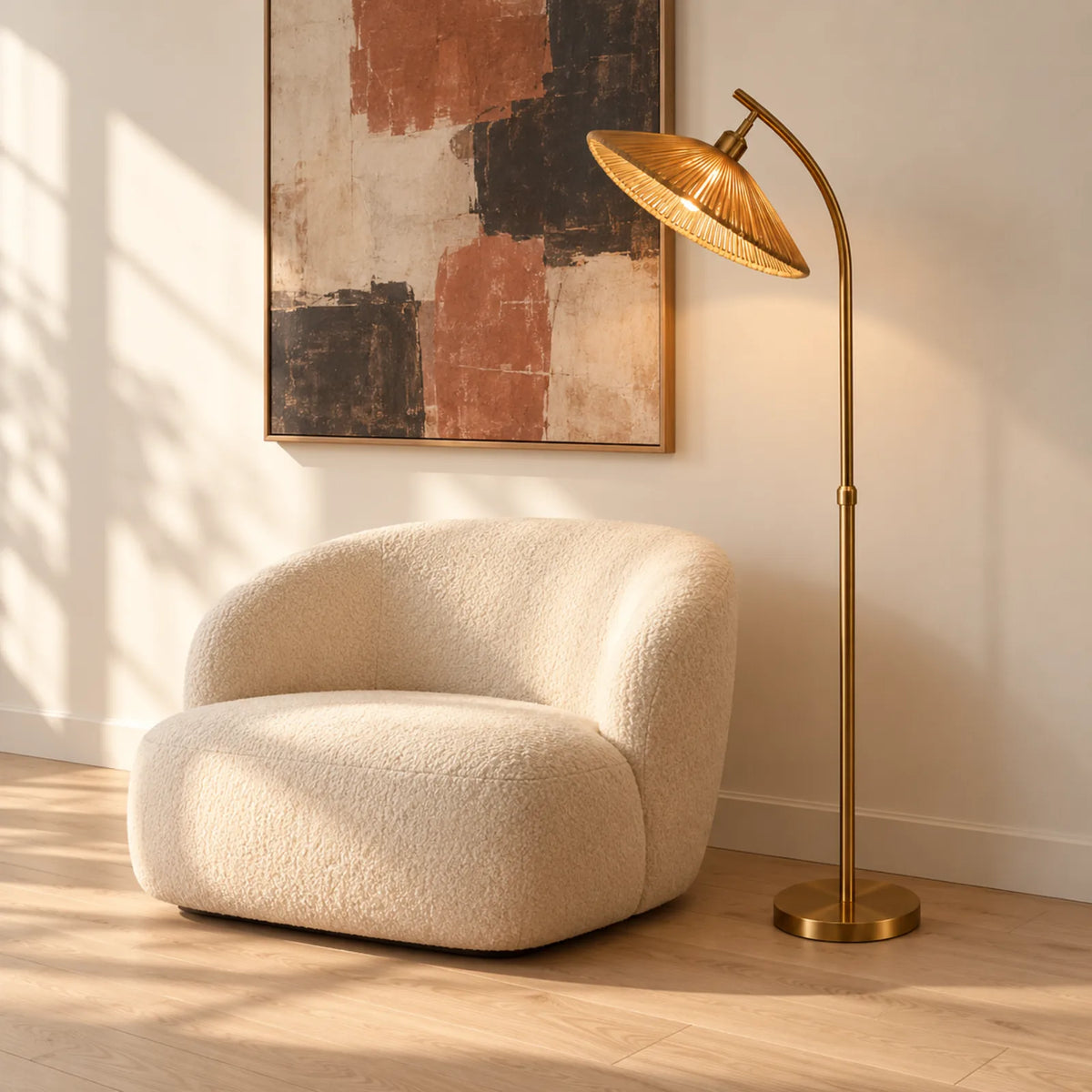 Lampadaire Chapeau en Jute | Déco Bohème Tunisie | Fiolla Home