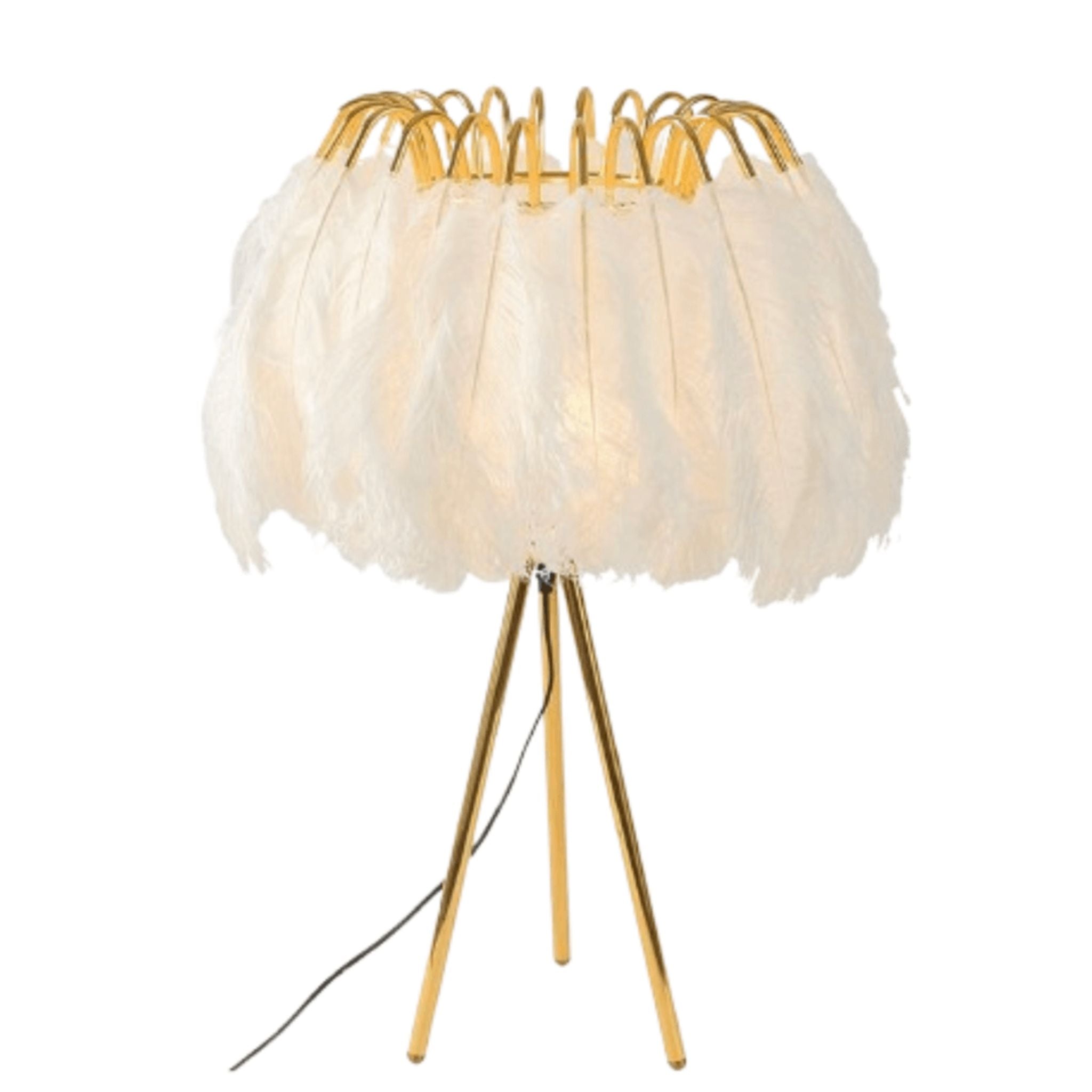 Lampe de Chevet en Plumes - Éclairage Doux et Luxueux | Fiolla Home - Fiolla Home