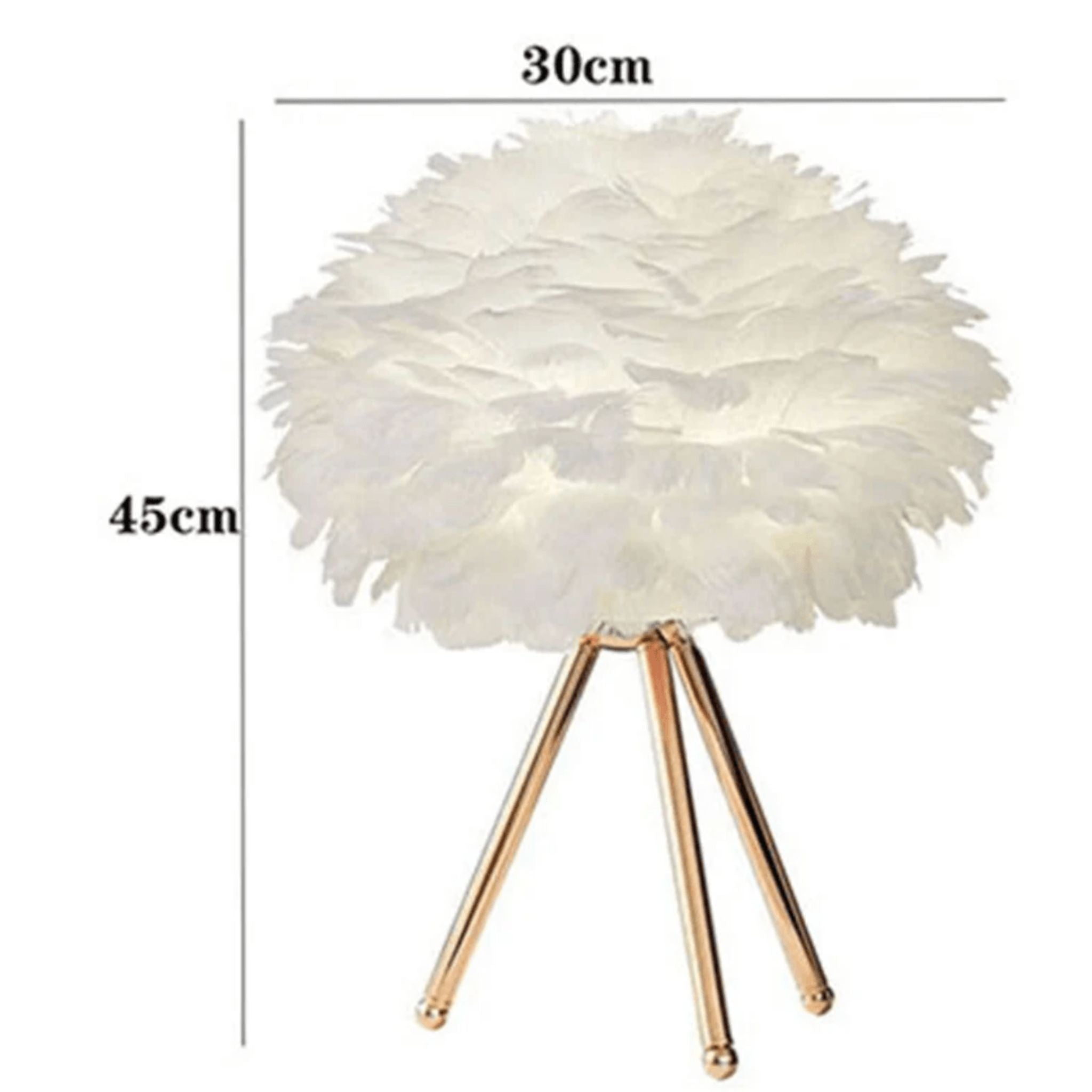 Lampe de Table en Plumes - Éclairage Élégant et Raffiné | Fiolla Home - Fiolla Home