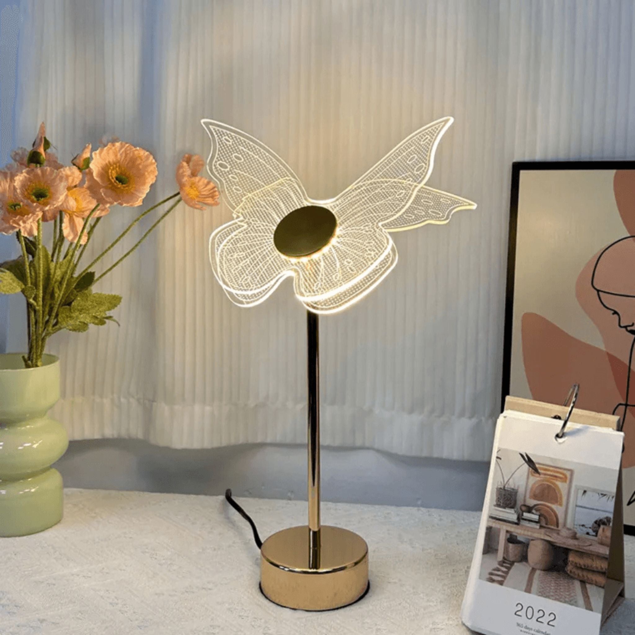 Lampe de Table Papillon - Éclairage Élégant et Poétique | Fiolla Home - Fiolla Home