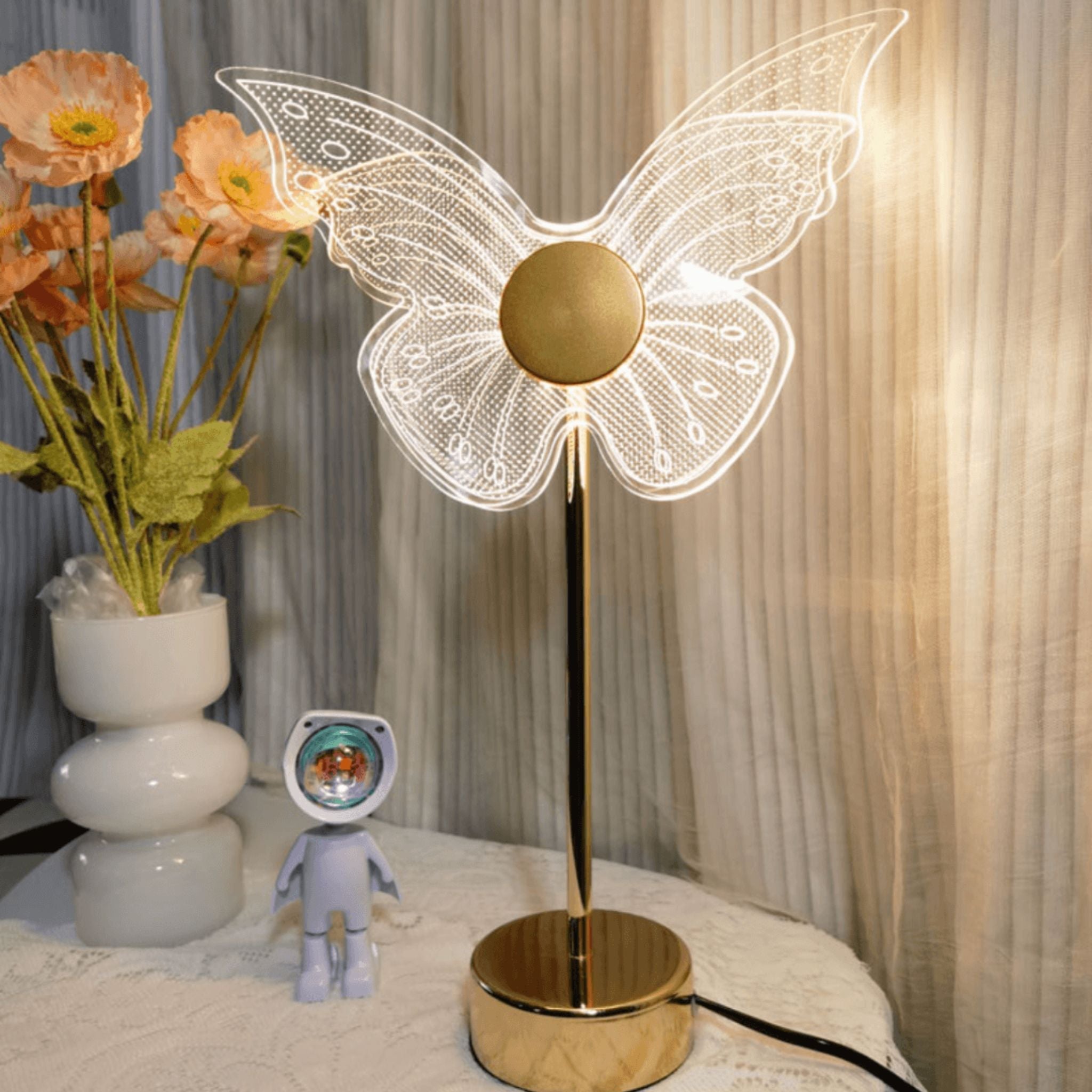 Lampe de Table Papillon - Éclairage Élégant et Poétique | Fiolla Home - Fiolla Home