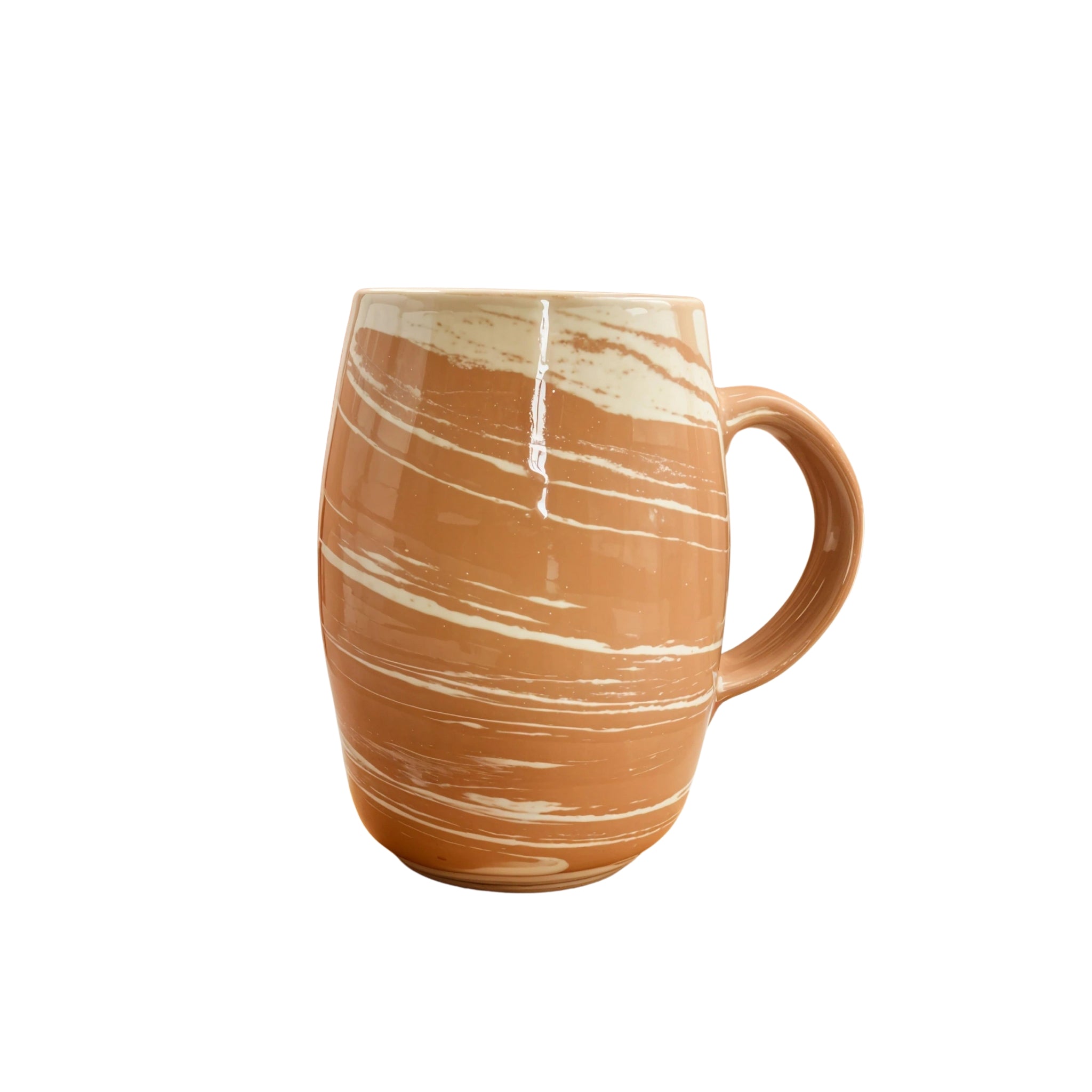 Mug ceramique artisanale avec motif marbre