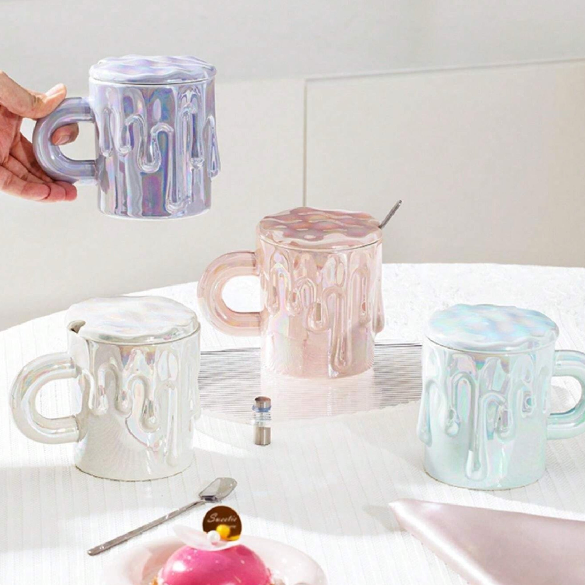 Mug en ceramique avec cuillere incluse