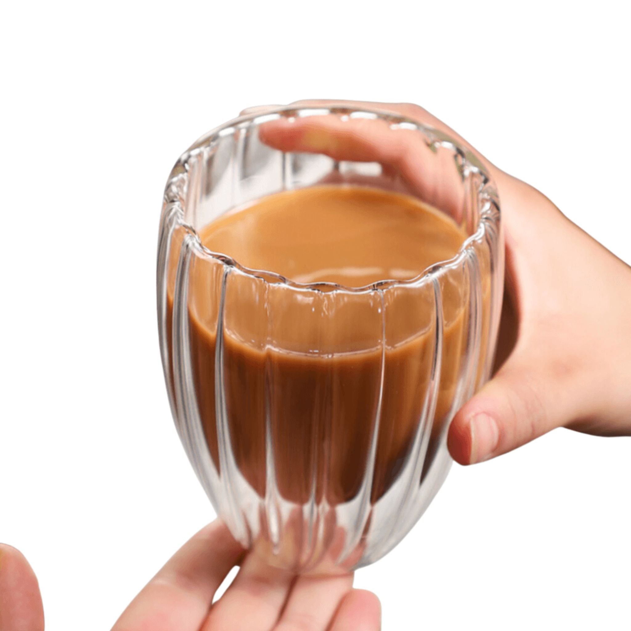 Mug en verre à paroi double gardant les boissons à température parfait