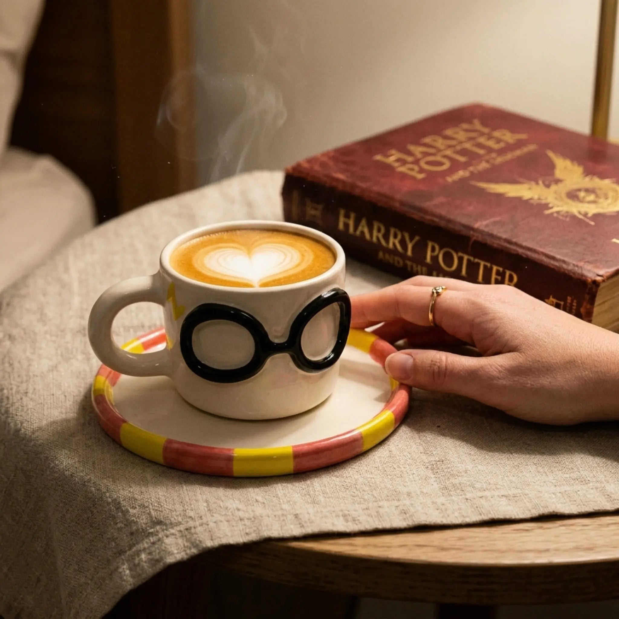 Mug Harry Potter céramique fait main Tunisie vue mer
méditerranée terrasse bougainvillier — Fiolla Home